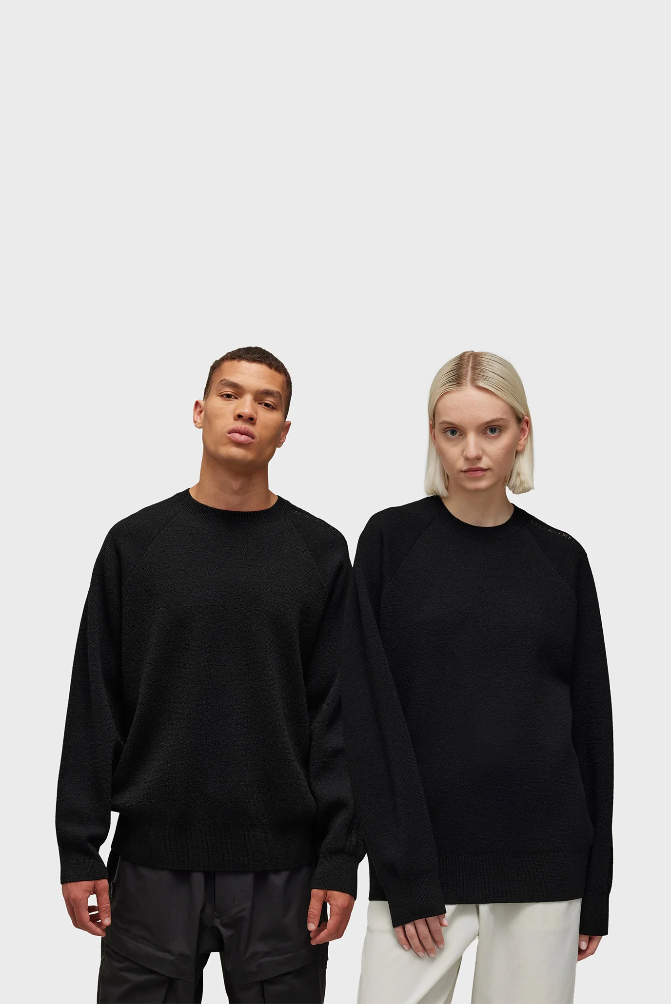 Чорний джемпер Y-3 Logo Knit Crew (унісекс) adidas IW7483 — MD-Fashion