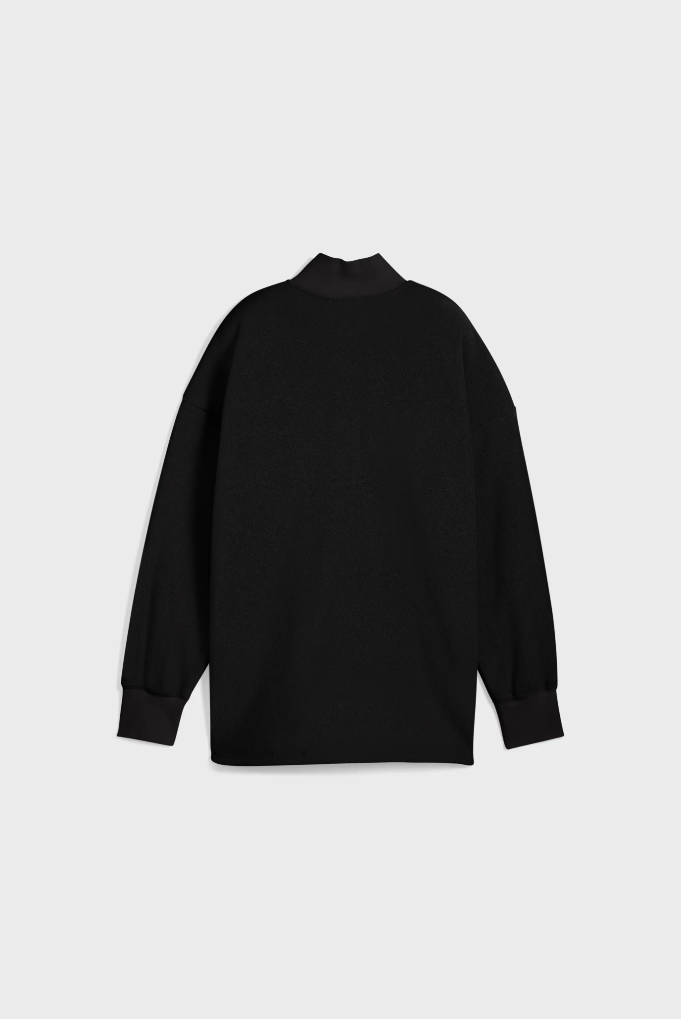 Женская черная спортивная кофта HER Oversized Half-Zip Winterized
