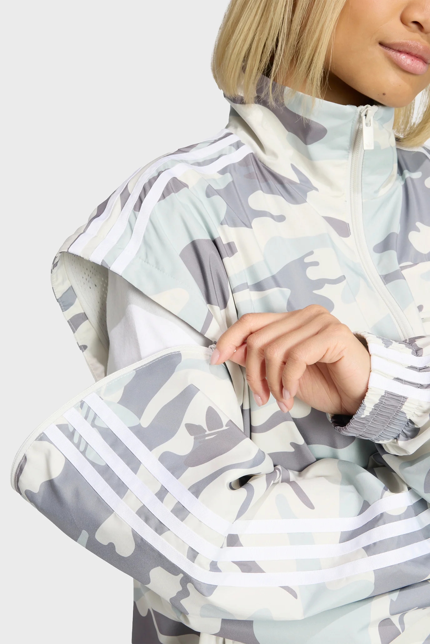 Женская камуфляжная спортивная кофта 2в1 ADIDAS ORIGINALS CAMO