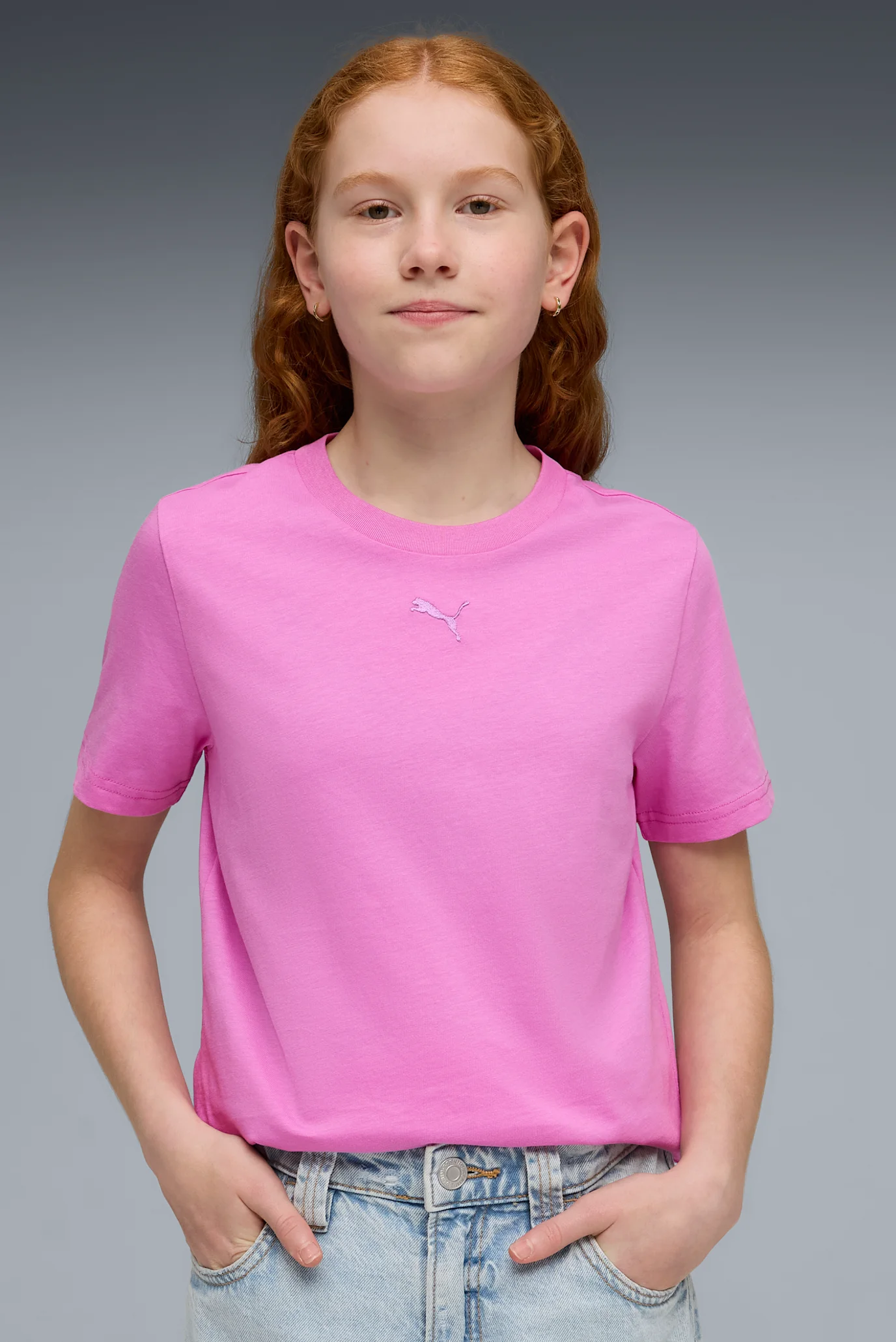 Дитяча рожева футболка Essentials Tee Youth PUMA 692972_74 — MD