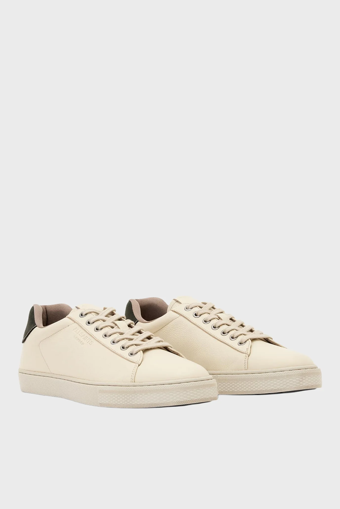 Чоловічі білі шкіряні снікерси TUCKER AllSaints M036FE — MD-Fashion