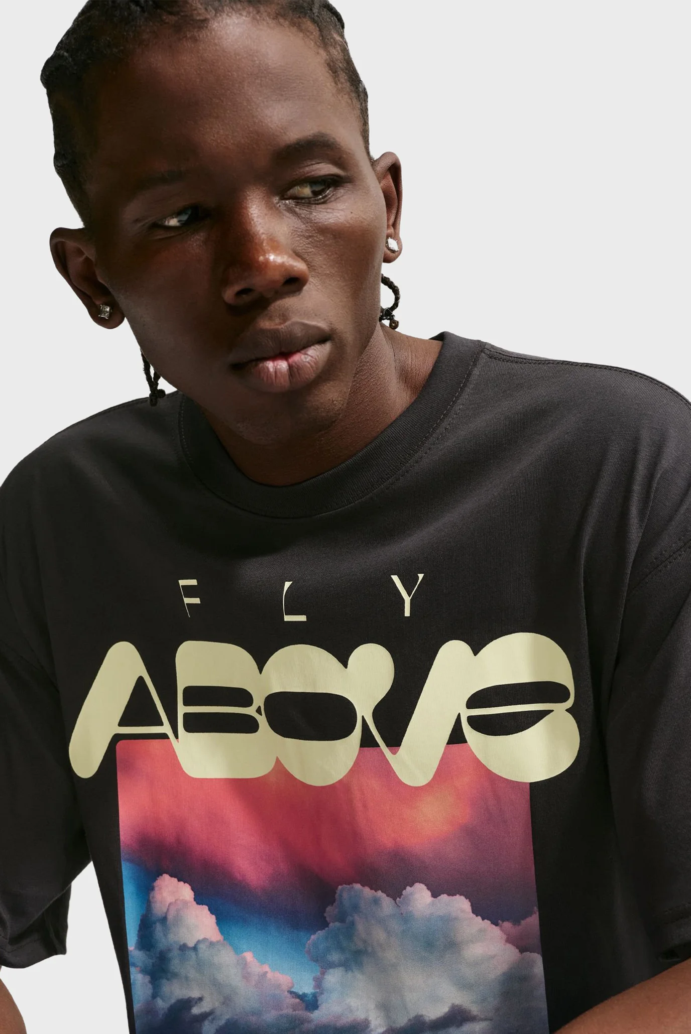 Мужская черная футболка U NSW TEE LSE FLY ABOVE Nike II3684-045