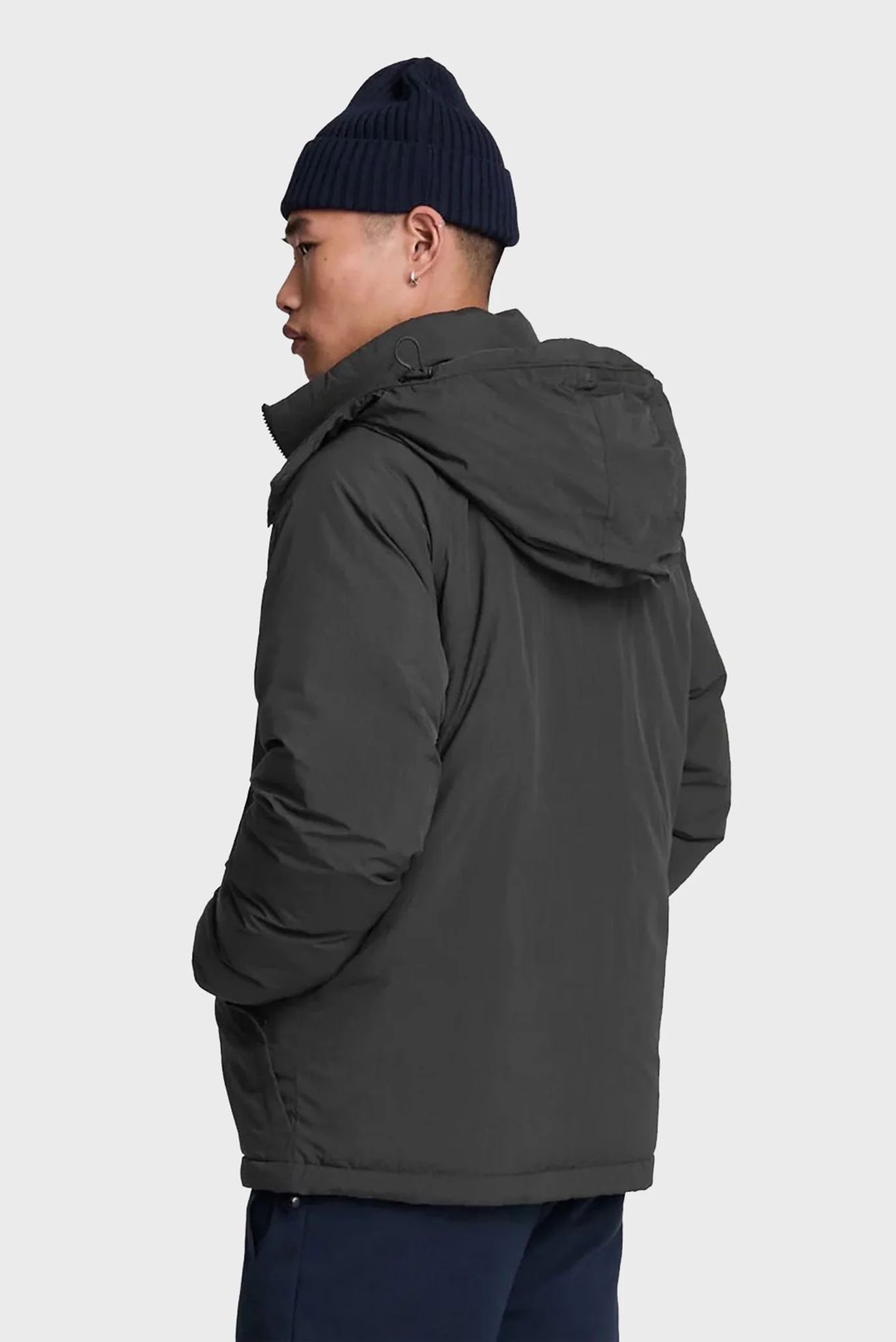 シルキーshoop Чоловіча темно-сіра куртка PADDED PUFFER JACKET Lyle & Scott