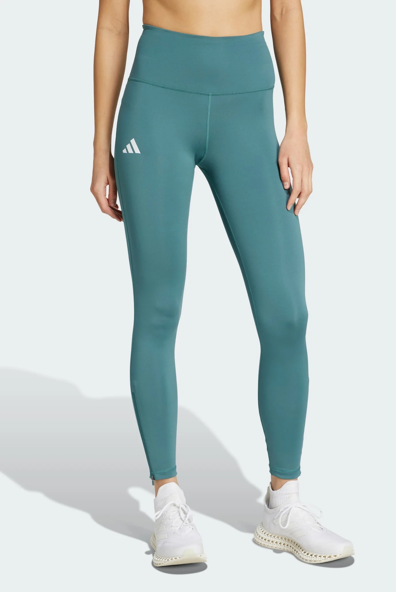 Женские бирюзовые тайтсы Adizero Essentials Full-Length adidas