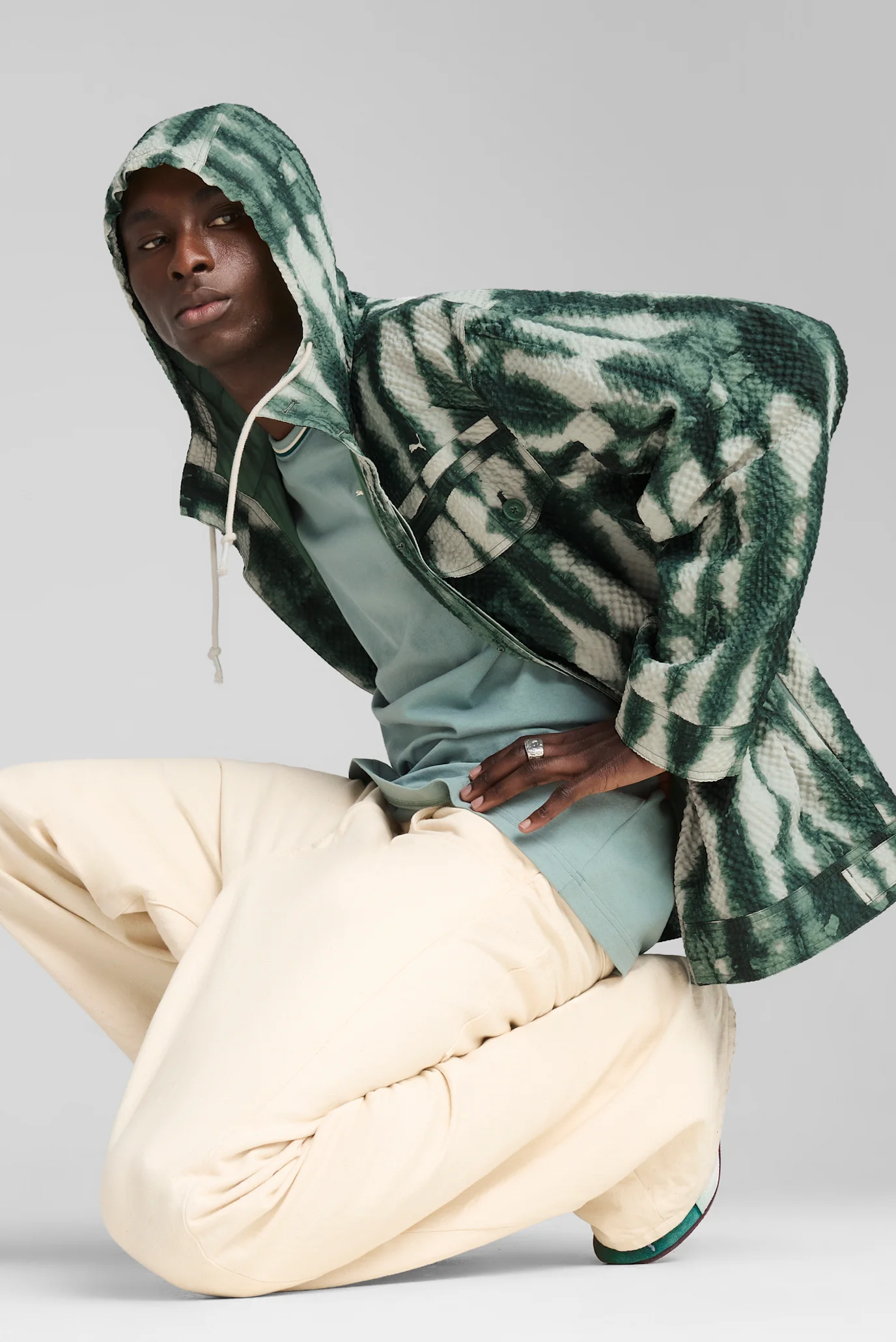Мужская зеленая куртка PALAIS ARTISAN Seersucker Jacket Men PUMA