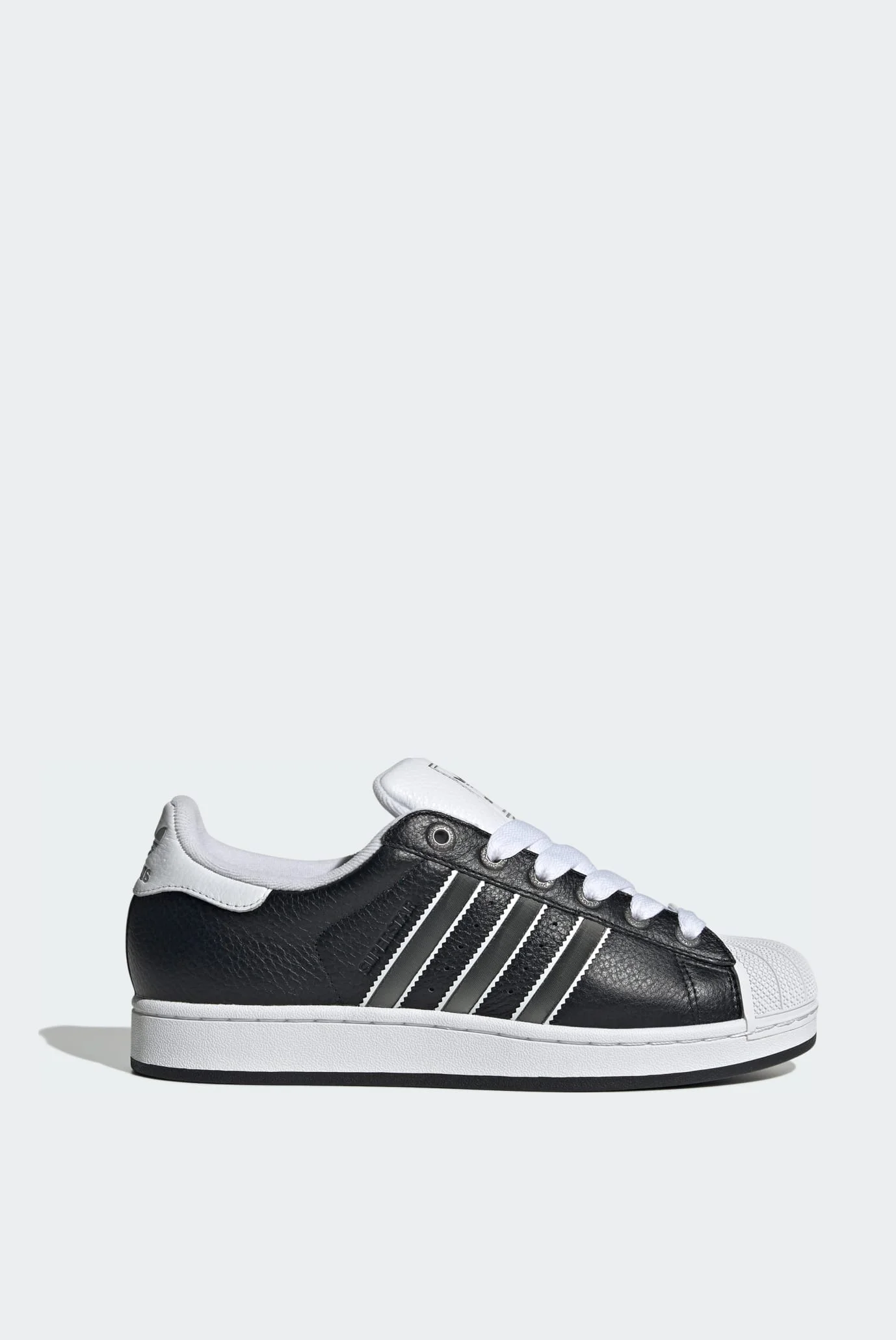 Чорні шкіряні снікерси Superstar II adidas JQ3209 — MD-Fashion