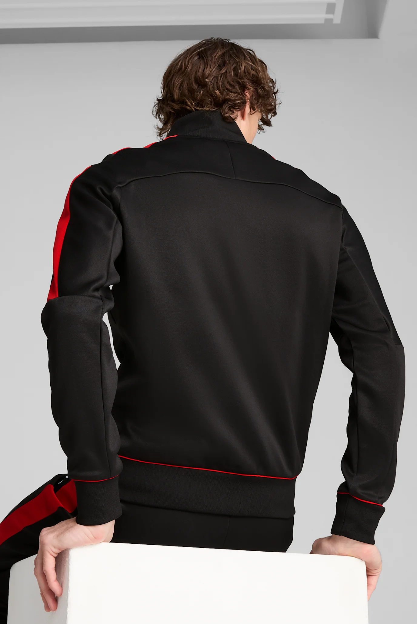 Чоловіча чорна спортивна кофта Scuderia Ferrari Race MT7 Jacket