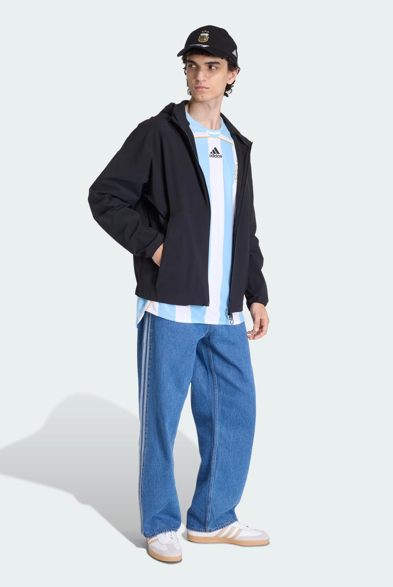 Мужские синие джинсы FIREBIRD ADICOLOR adidas KD1499 — MD-Fashion