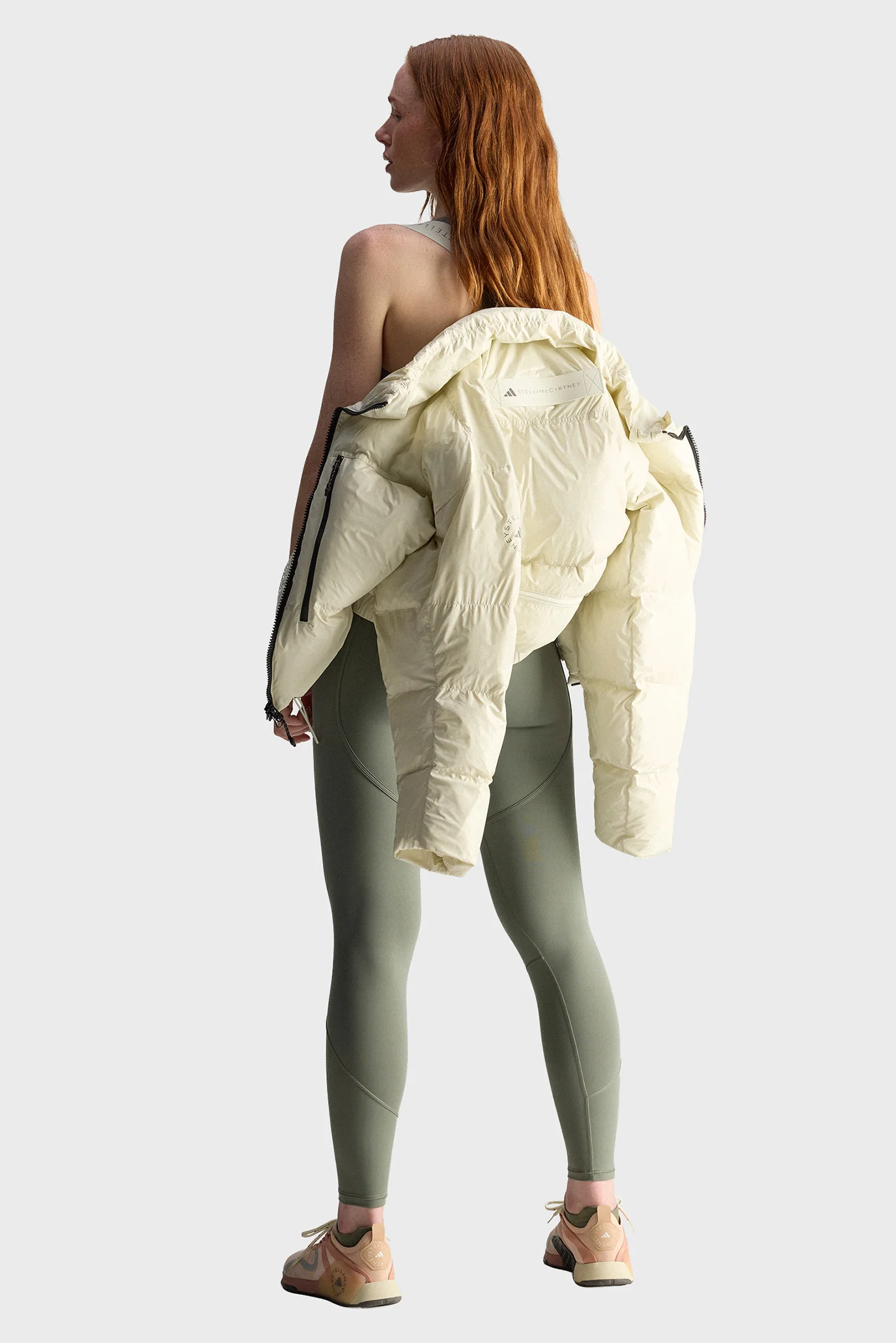 Женская бежевая куртка adidas by Stella McCartney TrueNature Short