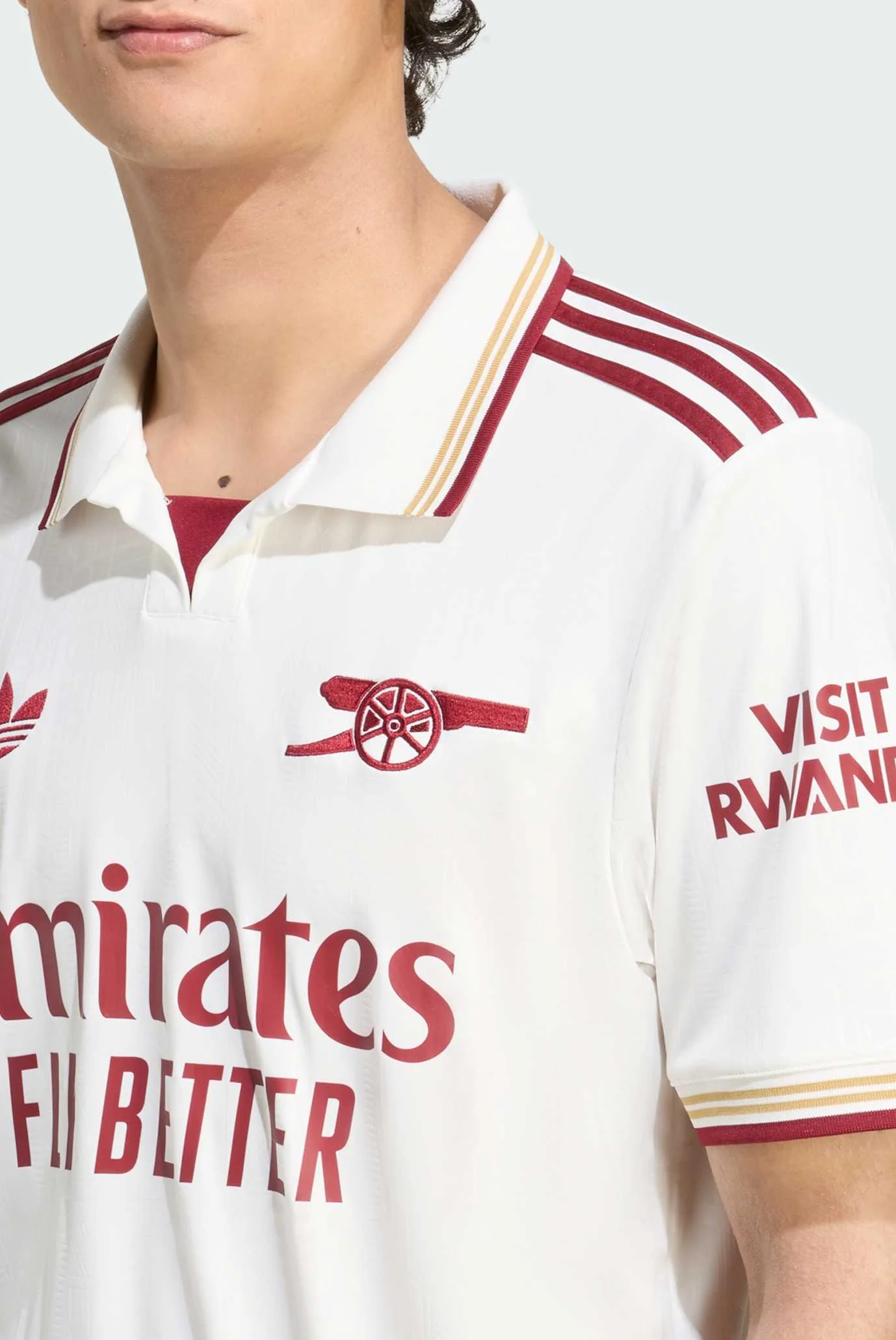 Мужская белая футболка Arsenal 25/26 Third adidas JI9556 — MD-Fashion