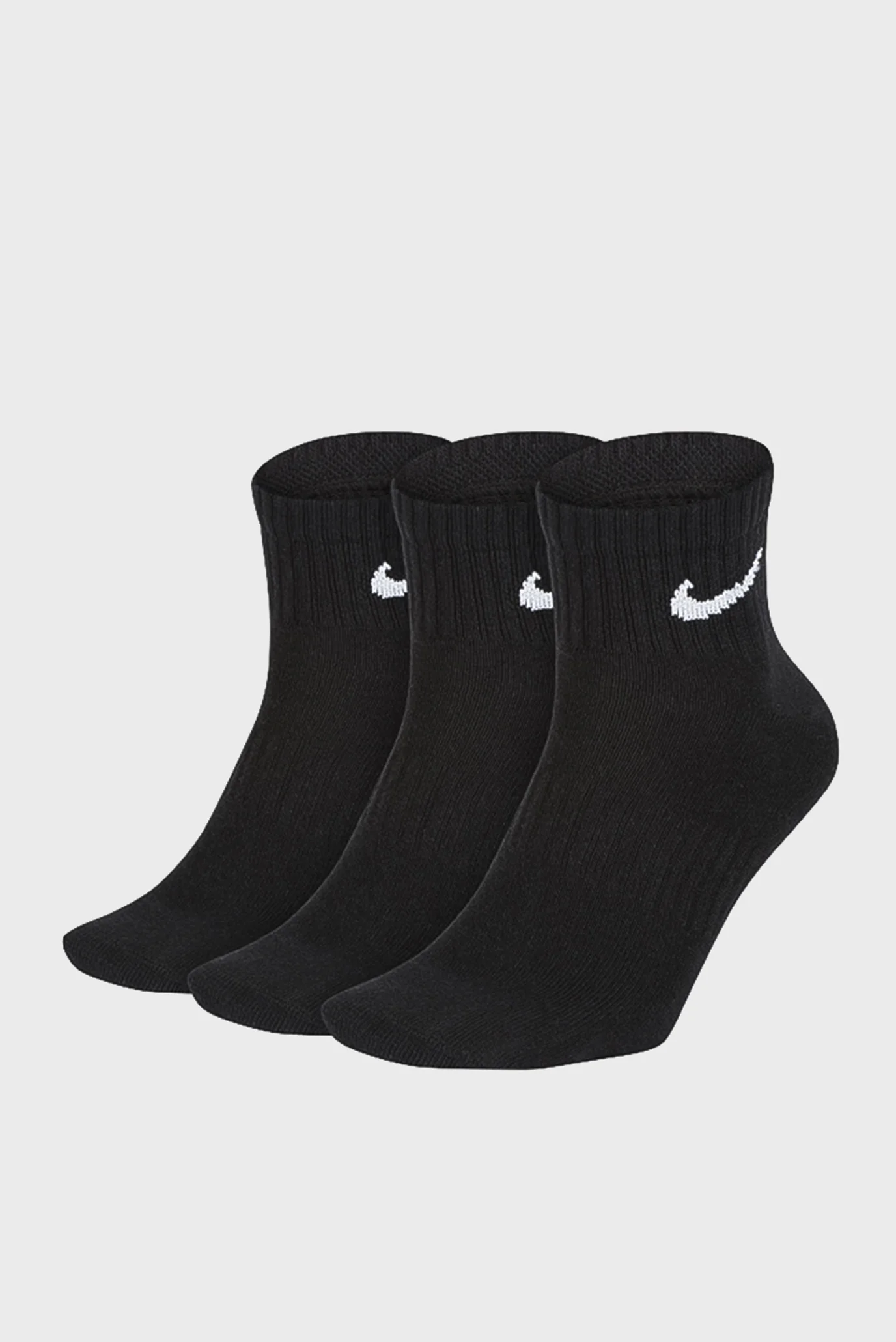Чорні шкарпетки (3 пари) Everyday Lightweight Ankle Nike SX7677 Чорні шкарпетки (3 пари) Everyday Lightweight Ankle Nike SX7677