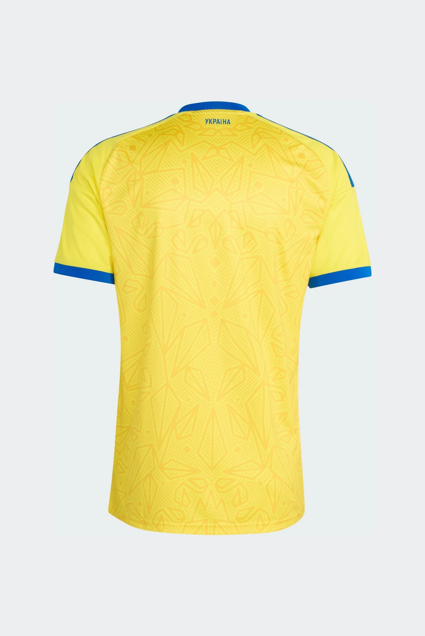 Мужская желтая футболка с узором Ukraine 26 Replica adidas JZ4622