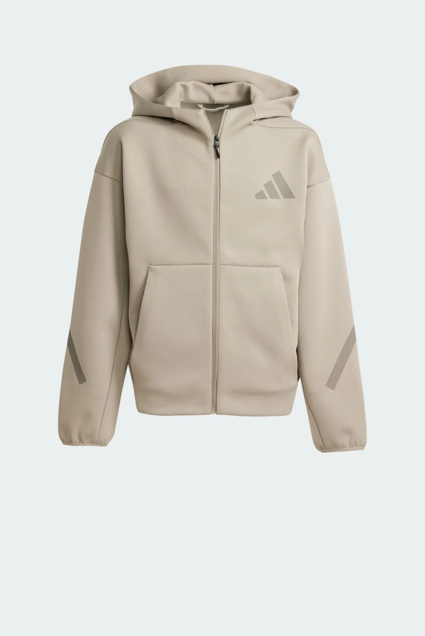 Дитяче бежеве худі adidas Z.N.E. Full-Zip Kids adidas JC7575 — MD