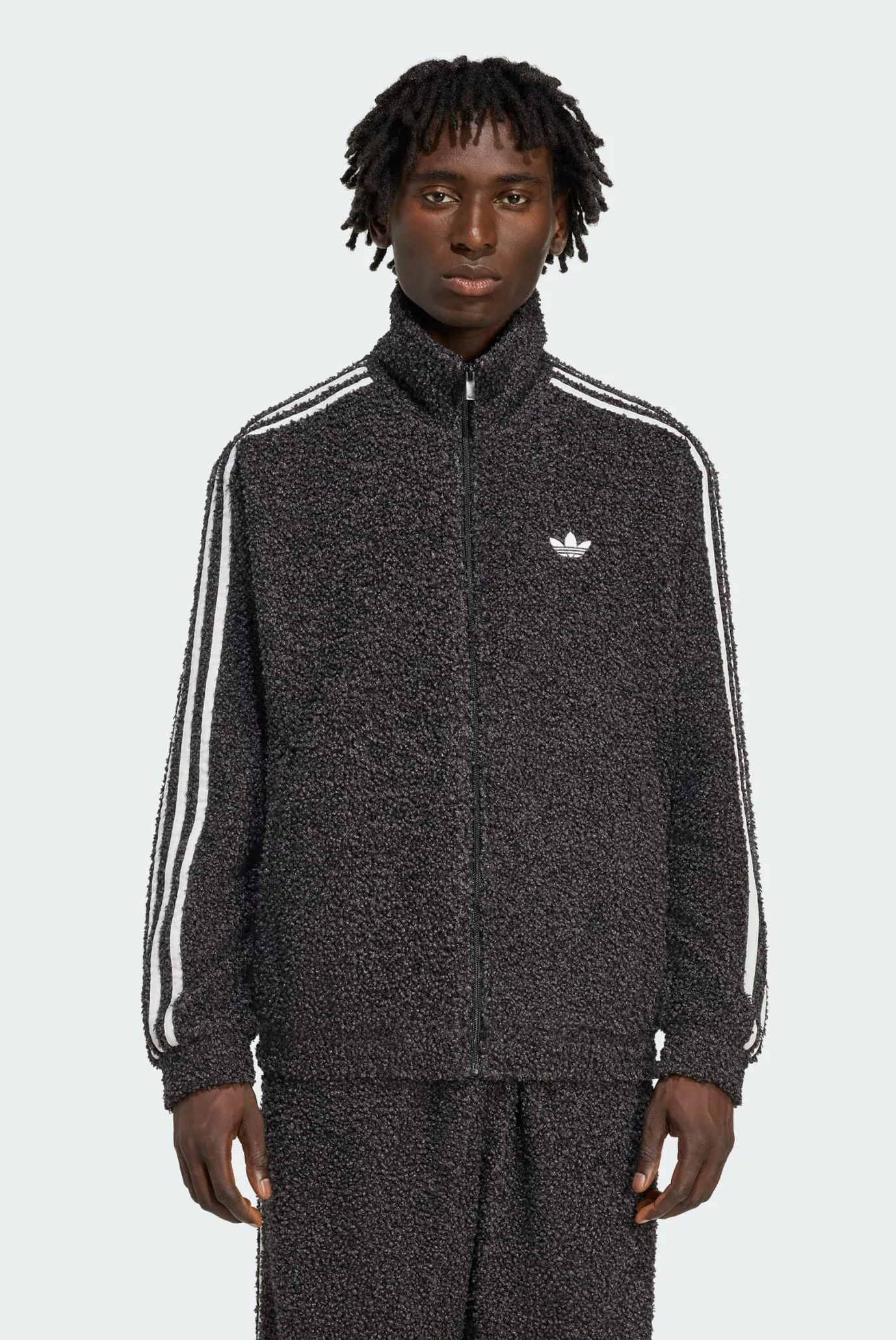 Мужская черная спортивная кофта Boucle Firebird adidas KS5275 — MD
