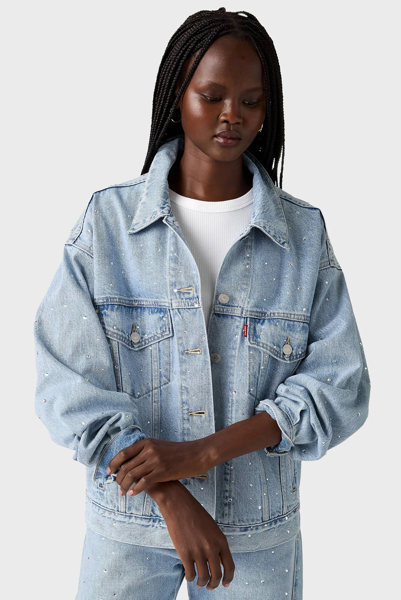 Женская голубая джинсовая куртка Levi's® A1743;0145 — MD-Fashion