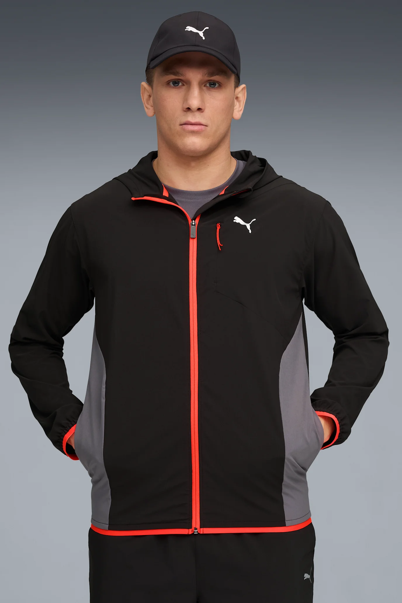 ウェア 5218 Чоловіча чорна вітровка FLEX STRETCH Woven Training Jacket Men