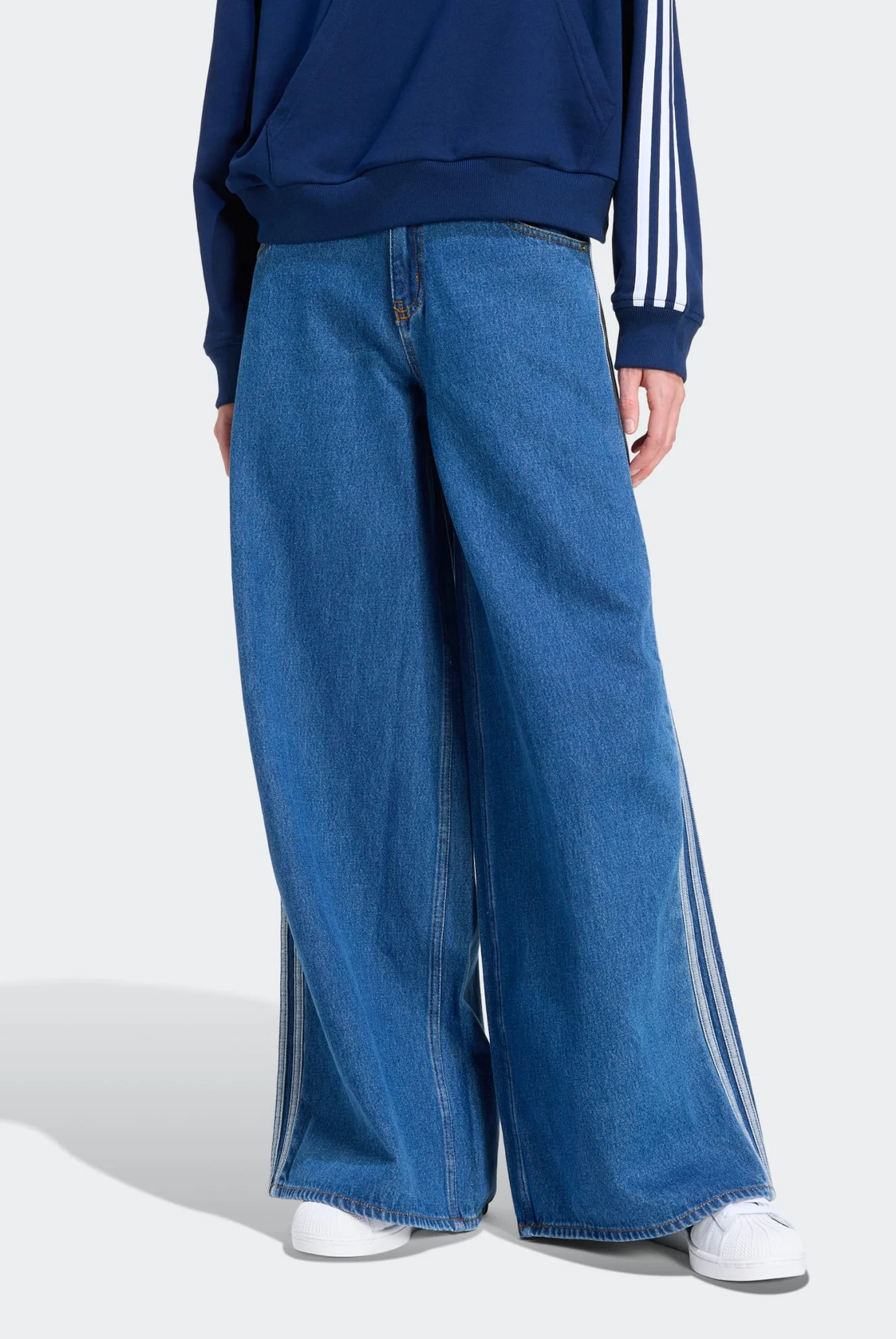 Женские синие джинсы FIREBIRD ADILENIUM adidas KD2906 — MD-Fashion
