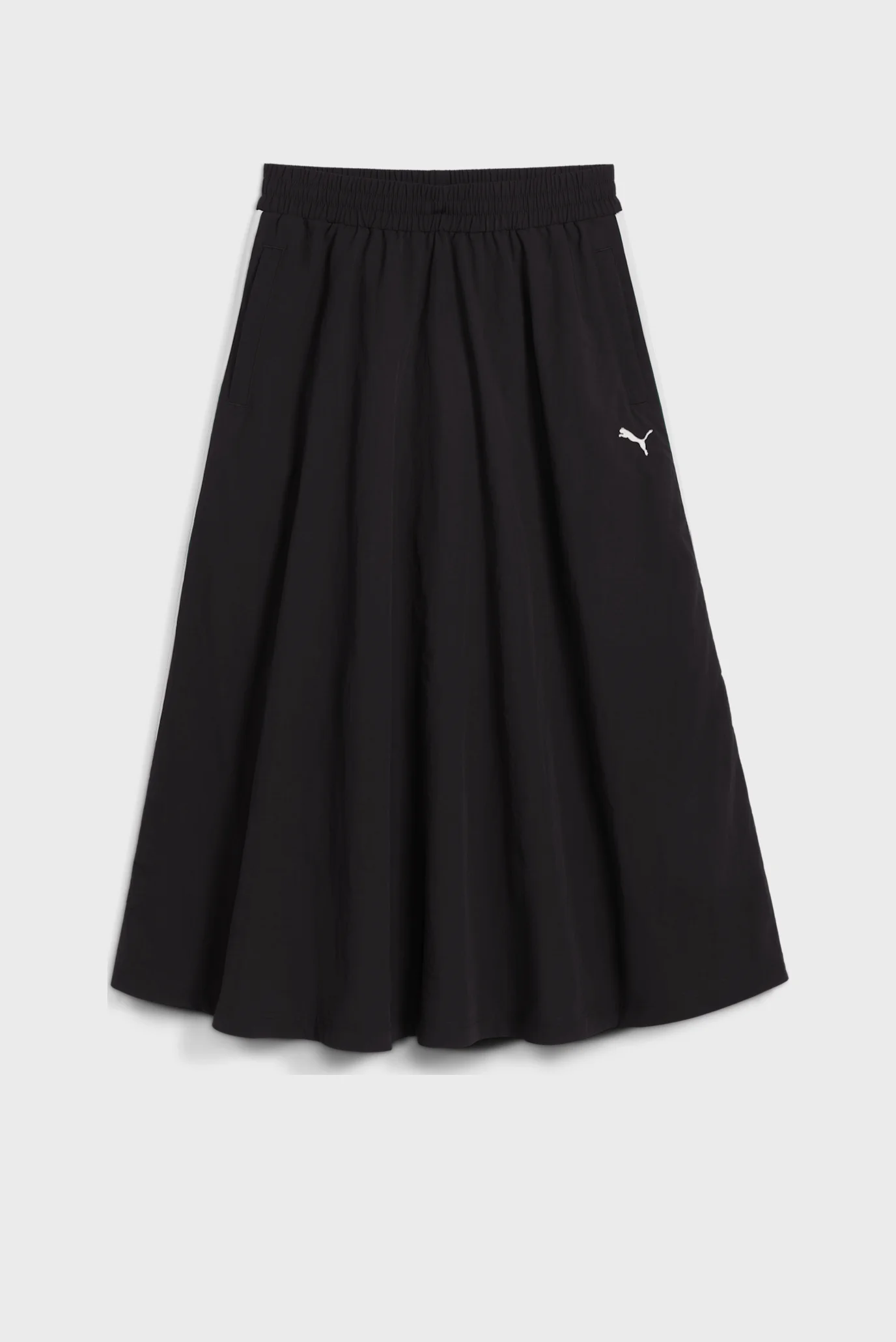 Женская черная юбка T7 Woven Midi Skirt Women PUMA 633438_01 — MD