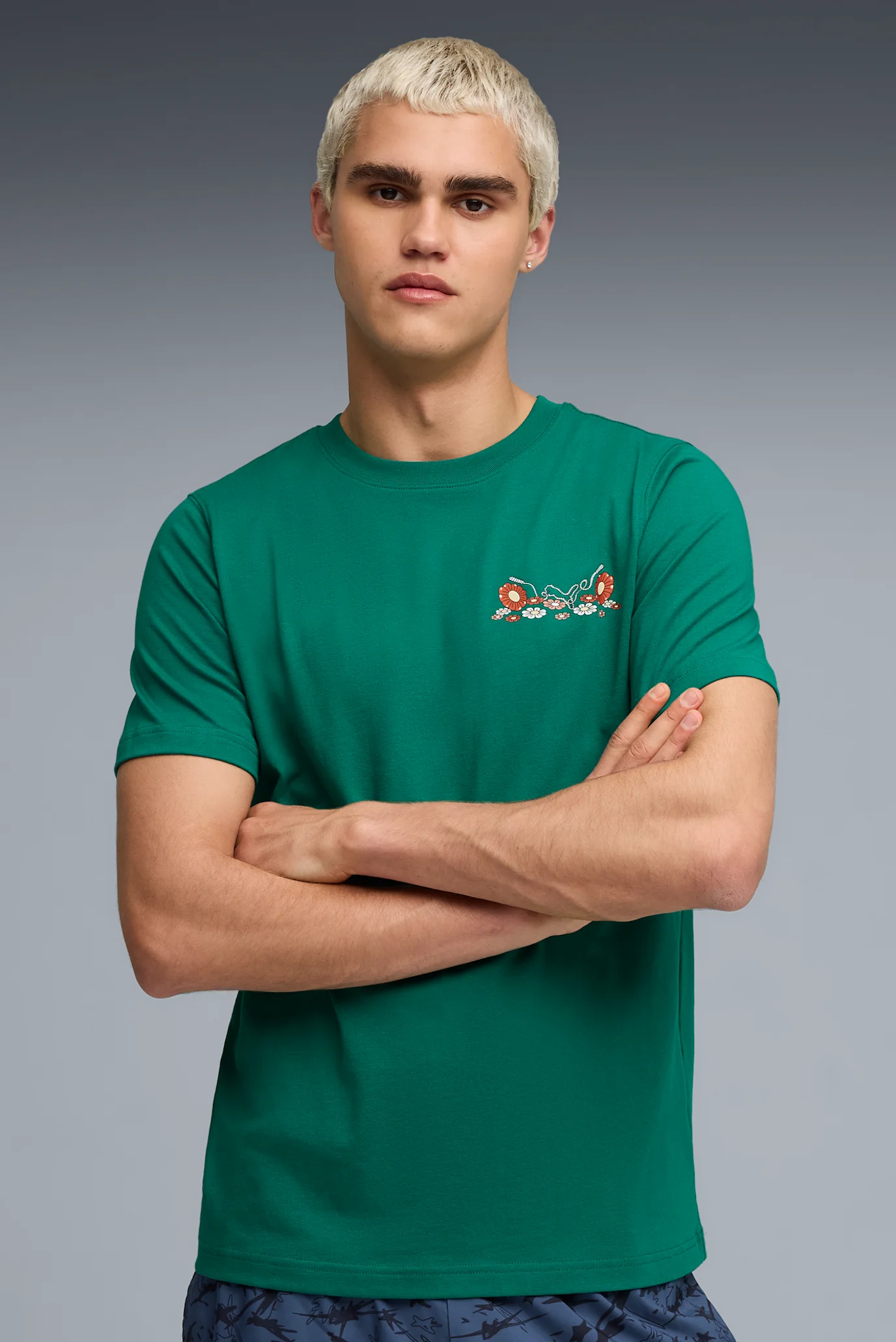 Чоловіча зелена футболка PUMA x SQUID GAME Tee Men PUMA 630706_74 — MD ...