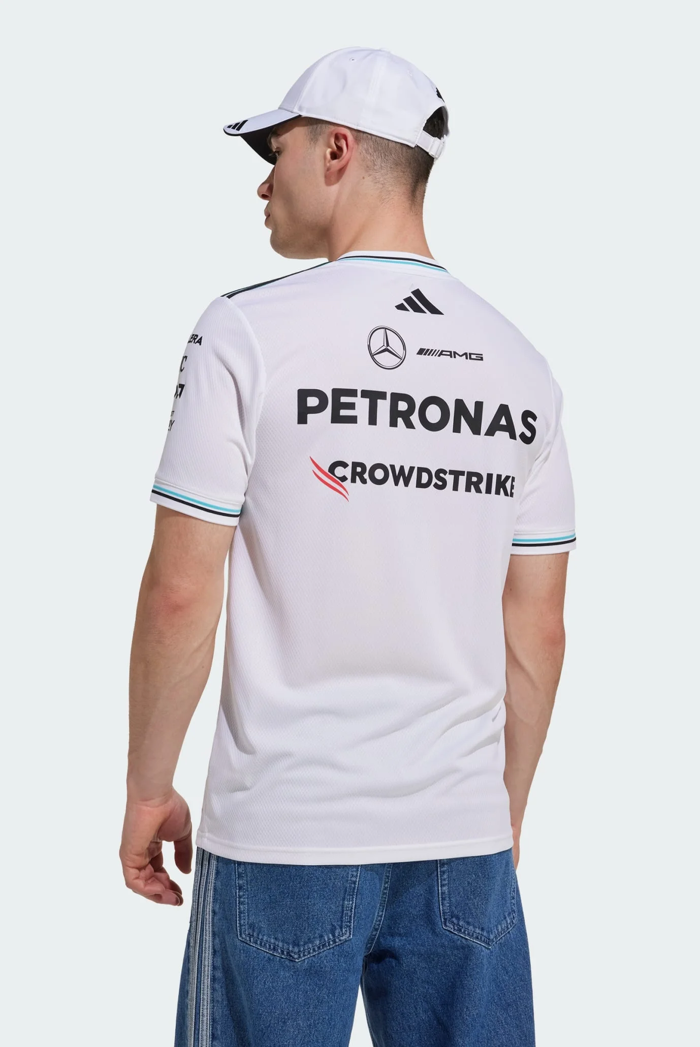 Чоловіча біла футболка Mercedes - AMG Petronas Formula One Team