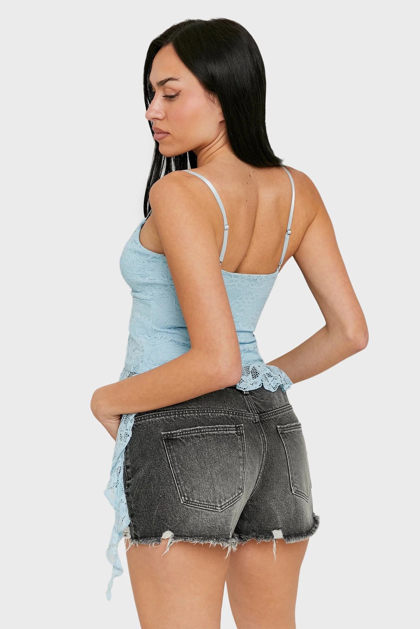 Жіночий блакитний топ Tally Weijl SSLPAANGEL — MD-Fashion