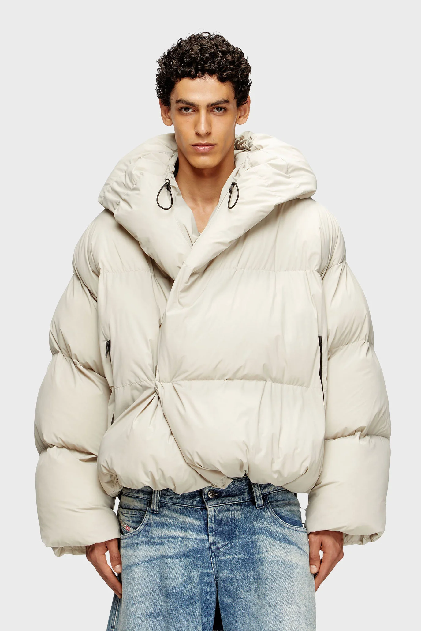 Чоловіча бежева куртка J-SCOTTS Diesel A21070 0QMBB — MD-Fashion
