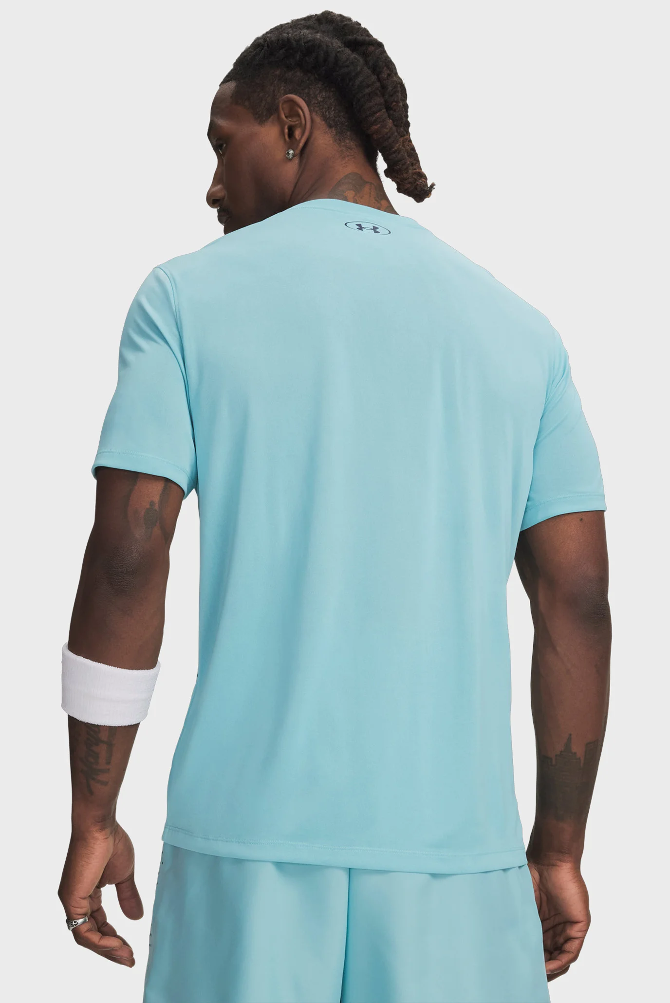 Мужская голубая футболка UA Tech Play Short Sleeve Under Armour
