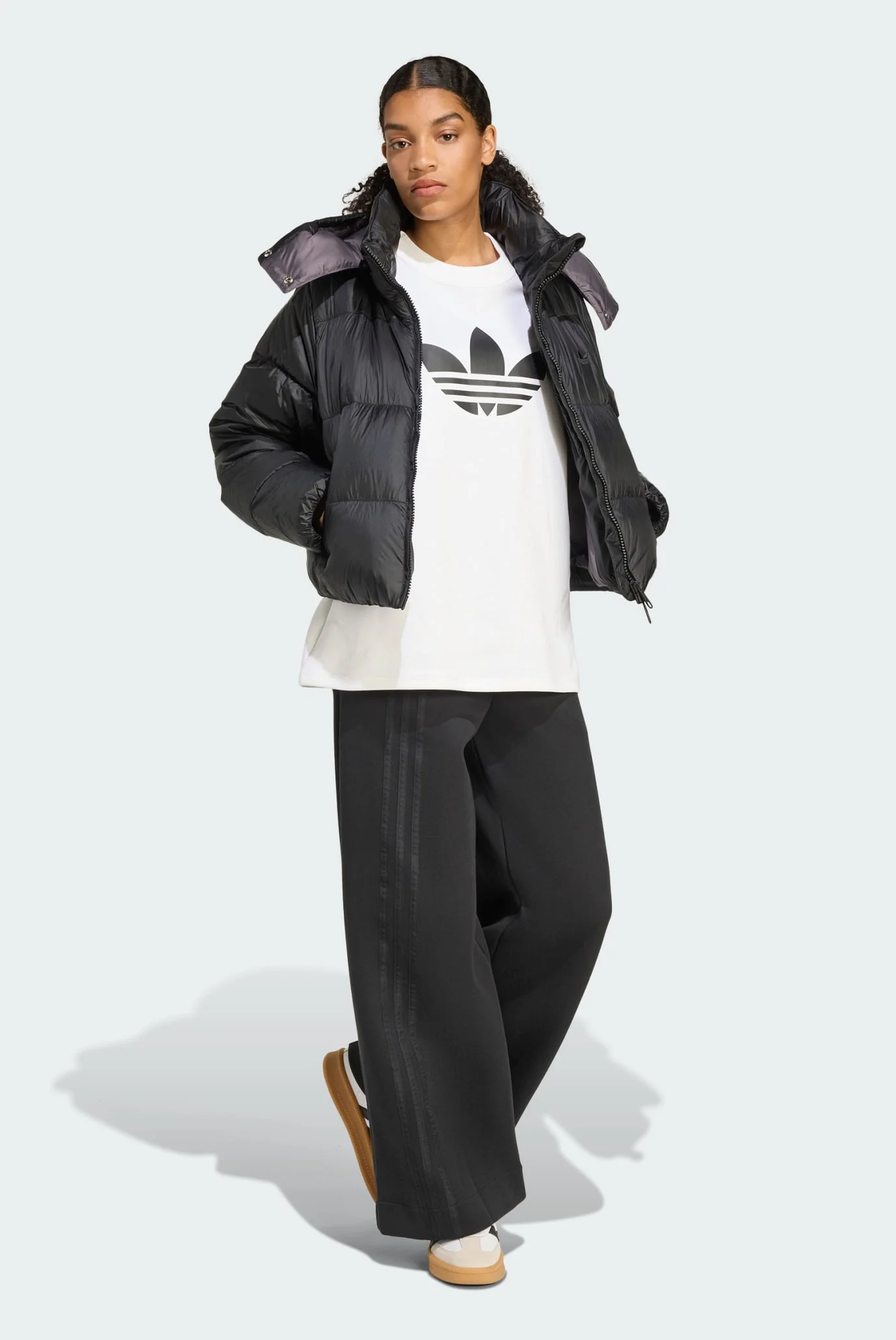 Жіночий чорний пуховик Essentials adidas JX2983 — MD-Fashion