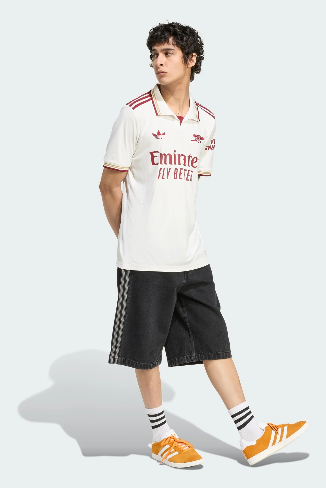 Мужская белая футболка Arsenal 25/26 Third adidas JI9556 — MD-Fashion