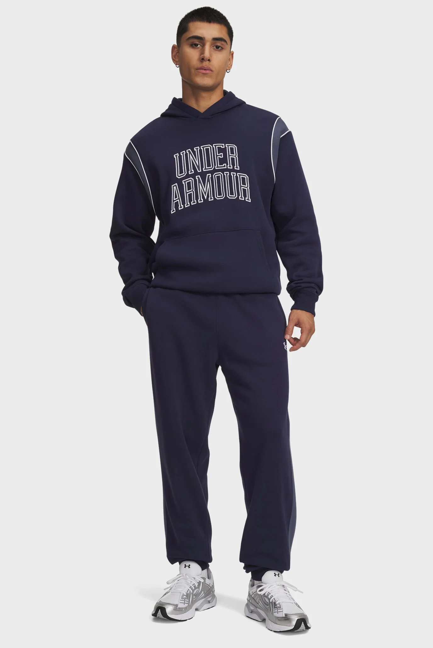 Чоловічі темно-сині спортивні штани UA Rival Fleece Nov Pants