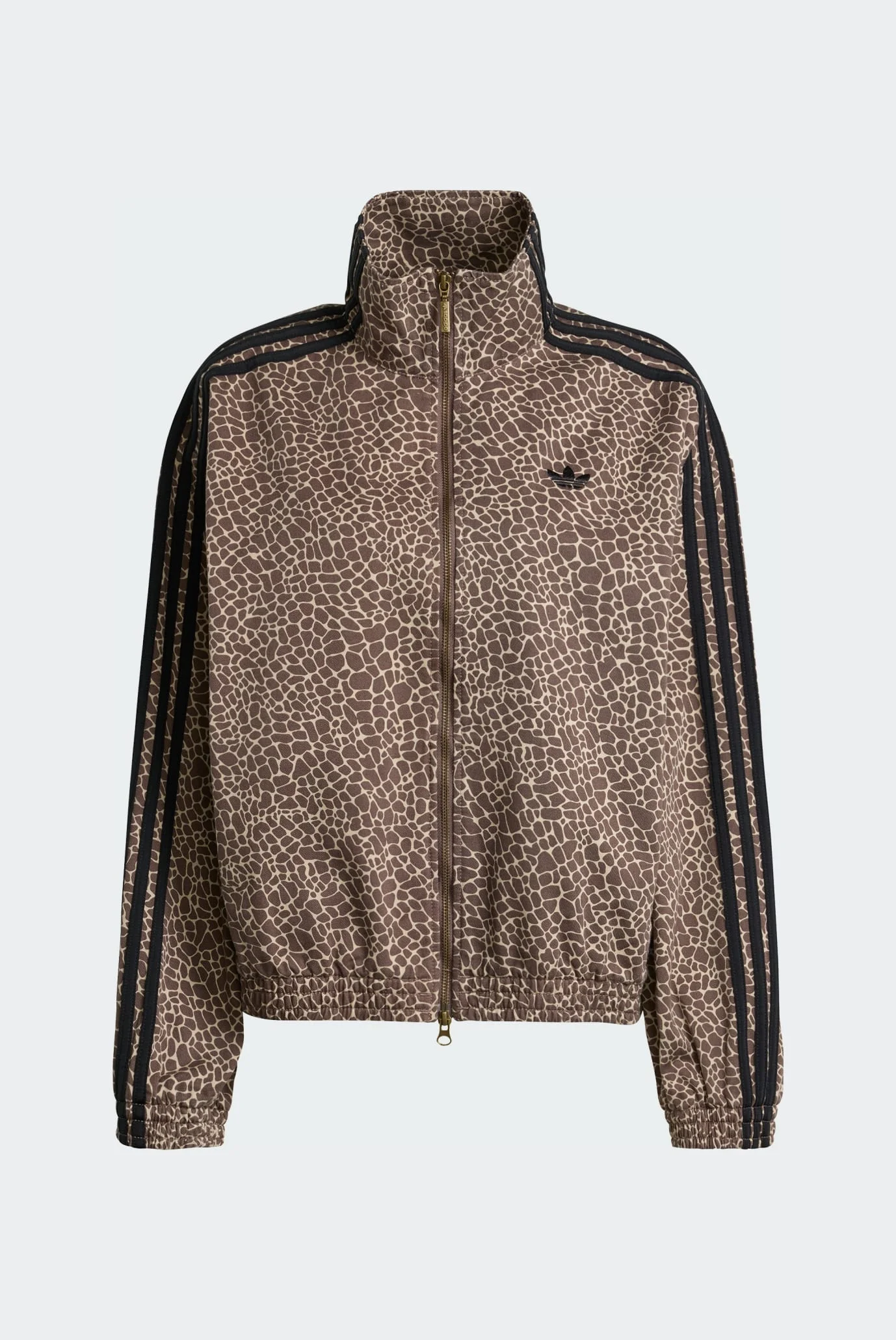 Женская коричневая джинсовая куртка с узором FIREBIRD OVERSIZED