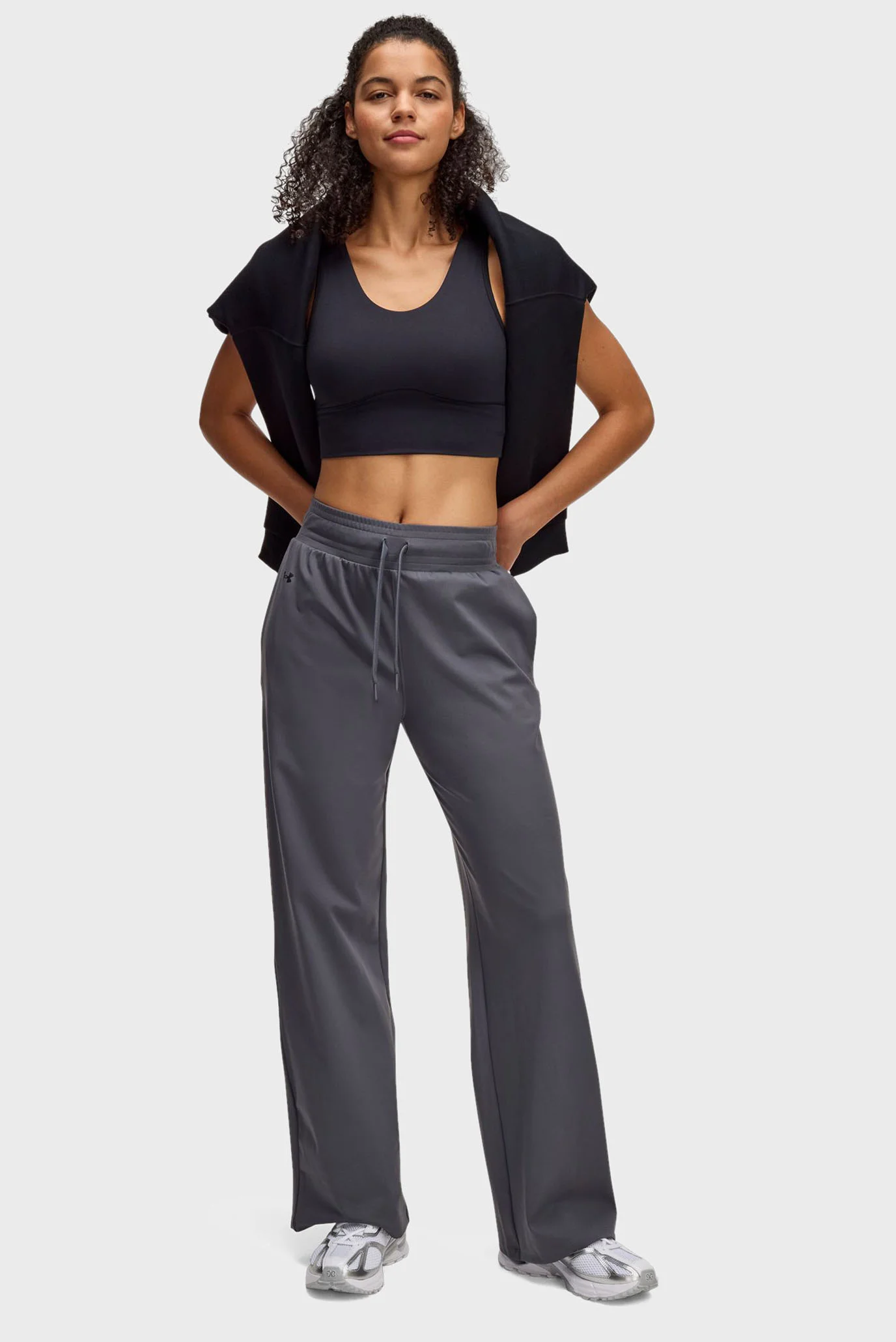 Женские серые спортивные брюки Motion Open Hem Pant Under Armour