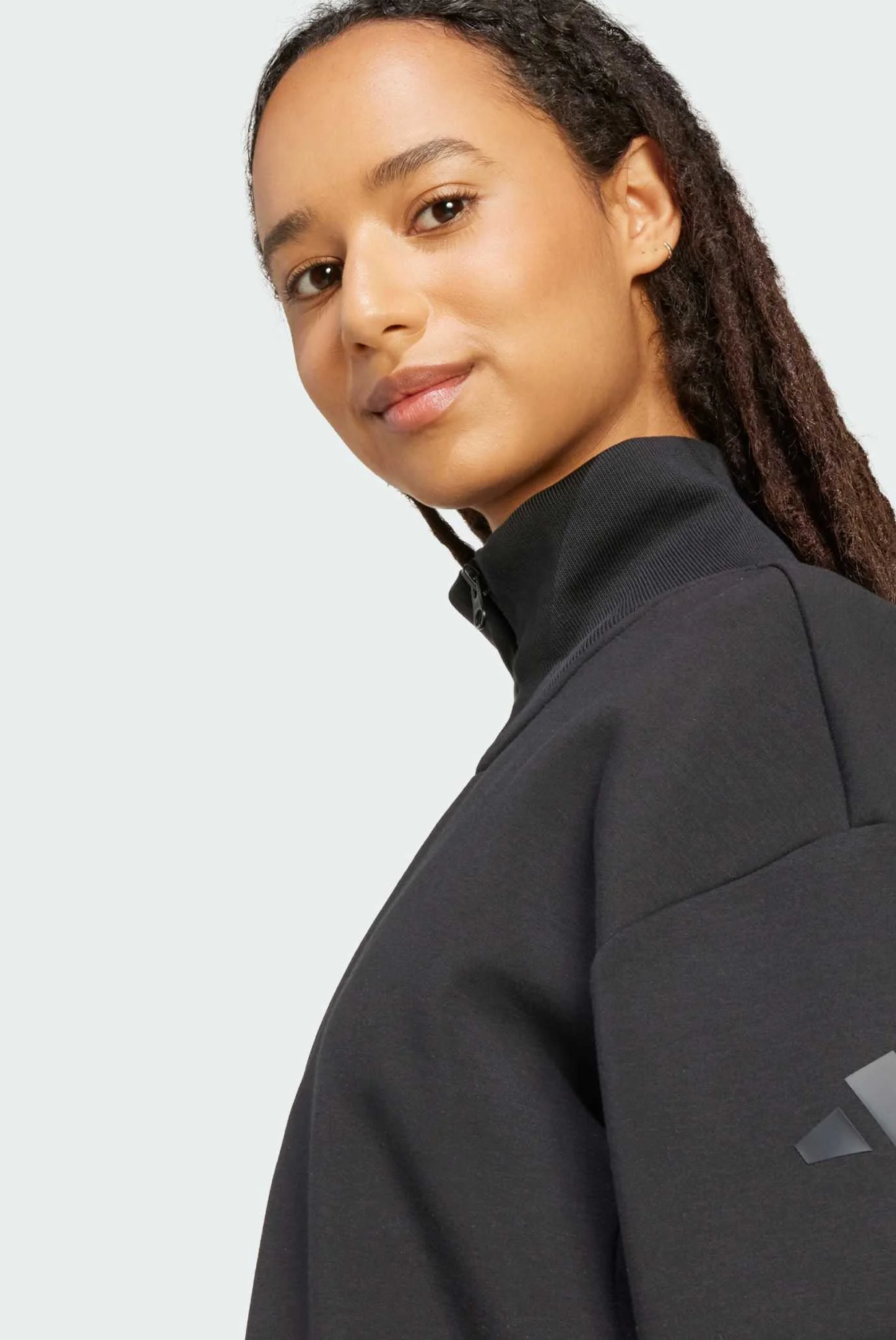 Женская черная спортивная кофта ALL SZN Soft Lux Quarter-Zip