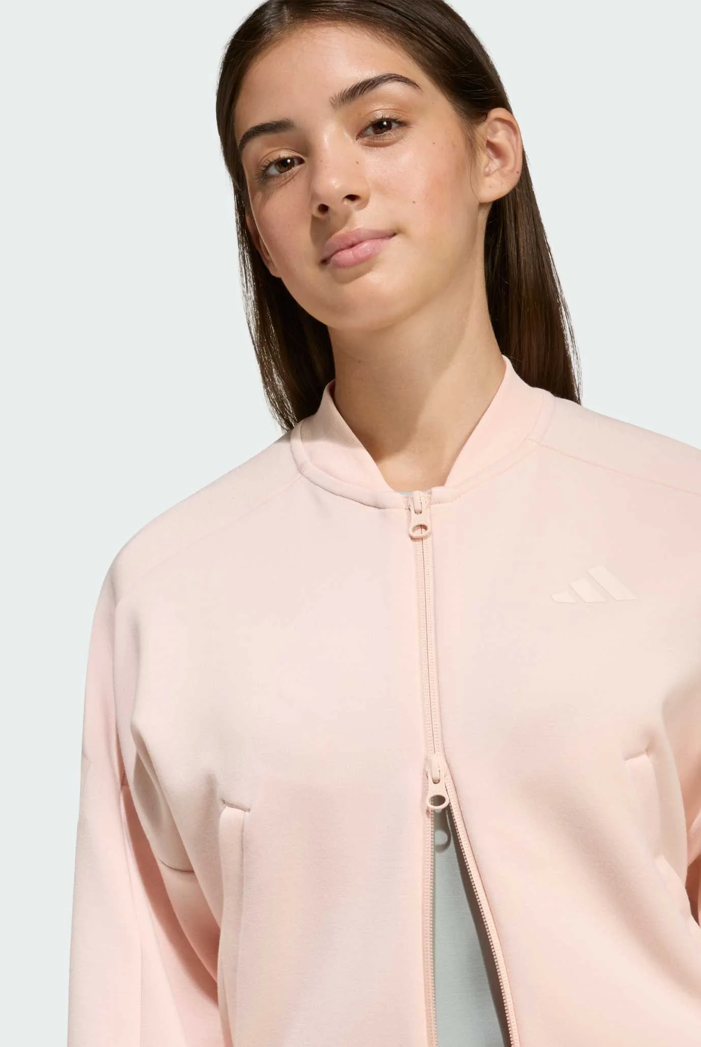 Дитяча рожева спортивна кофта FUTURE ICONS 3 STRIPES FULL ZIP