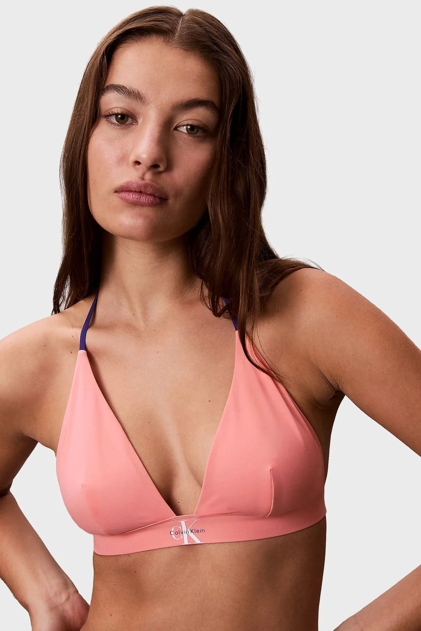 Жіночий рожевий ліф від купальника TRIANGLE Calvin Klein