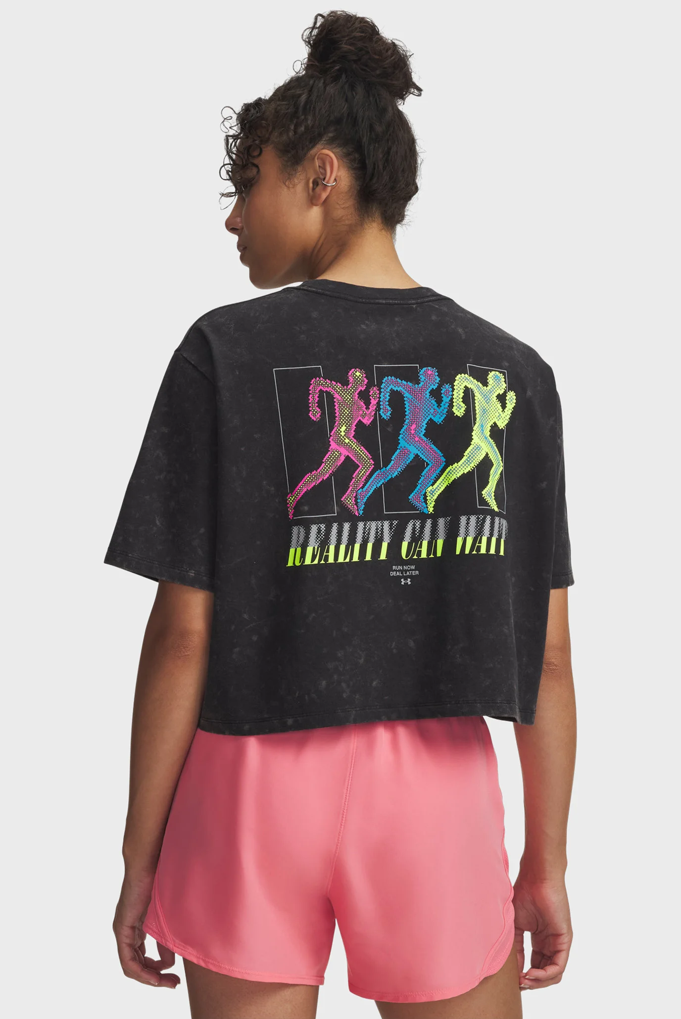 Жіноча чорна футболка UA W REALITY CAN WAIT SS Under Armour