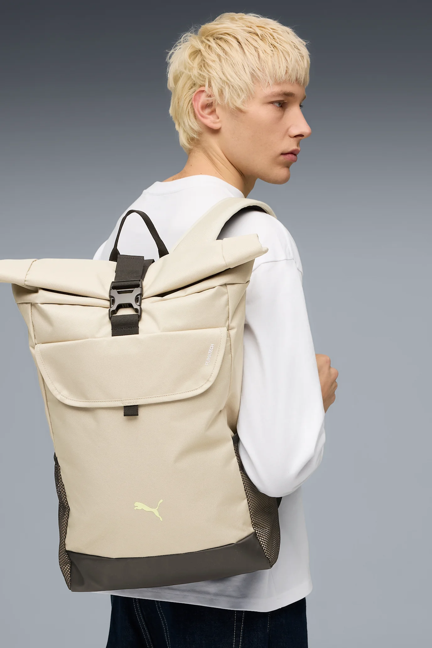 Бежевый рюкзак PUMATECH Roll Top 26L Backpack PUMA 091740_36 — MD