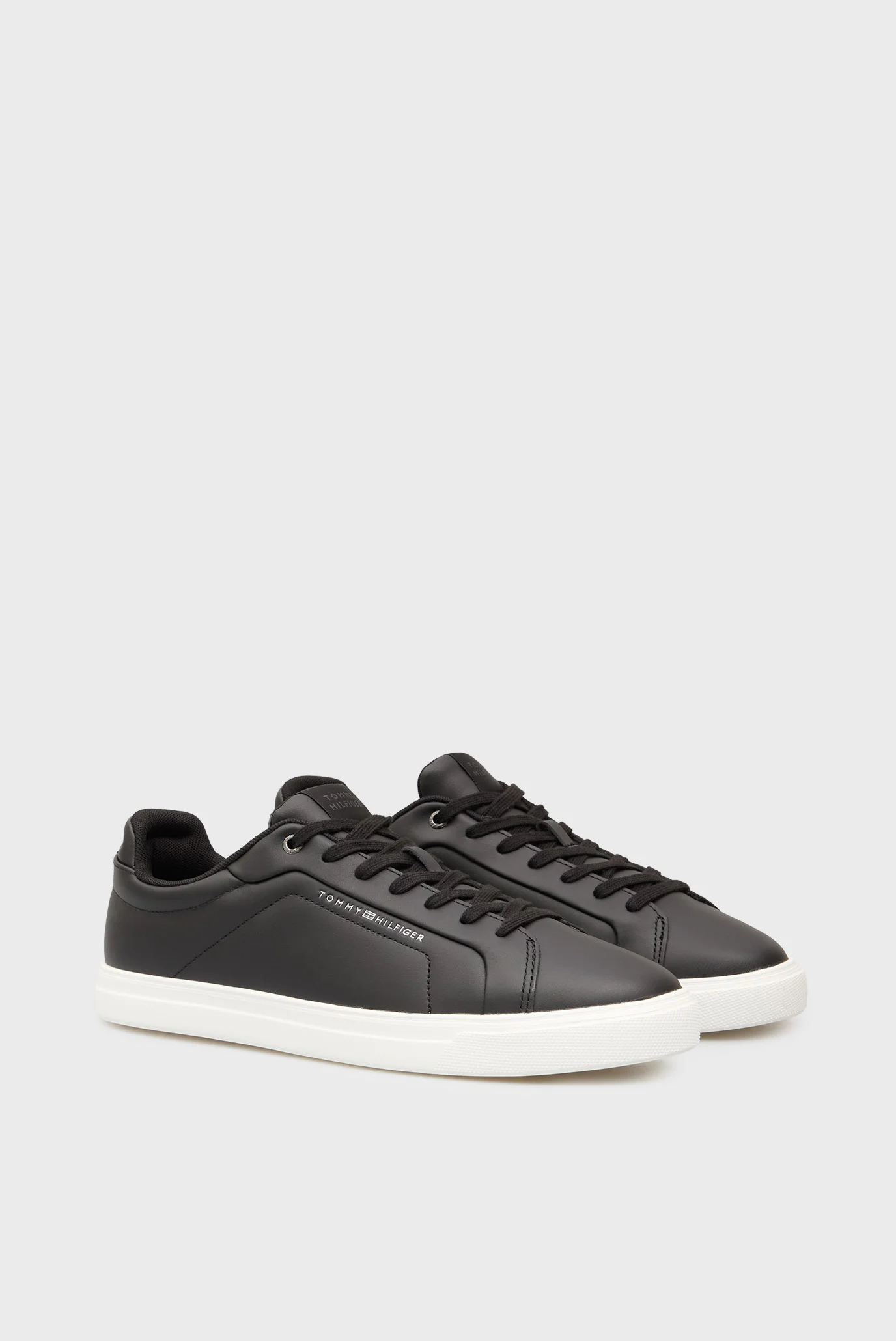 Мужские черные кожаные сникерсы ICON COURT Tommy Hilfiger