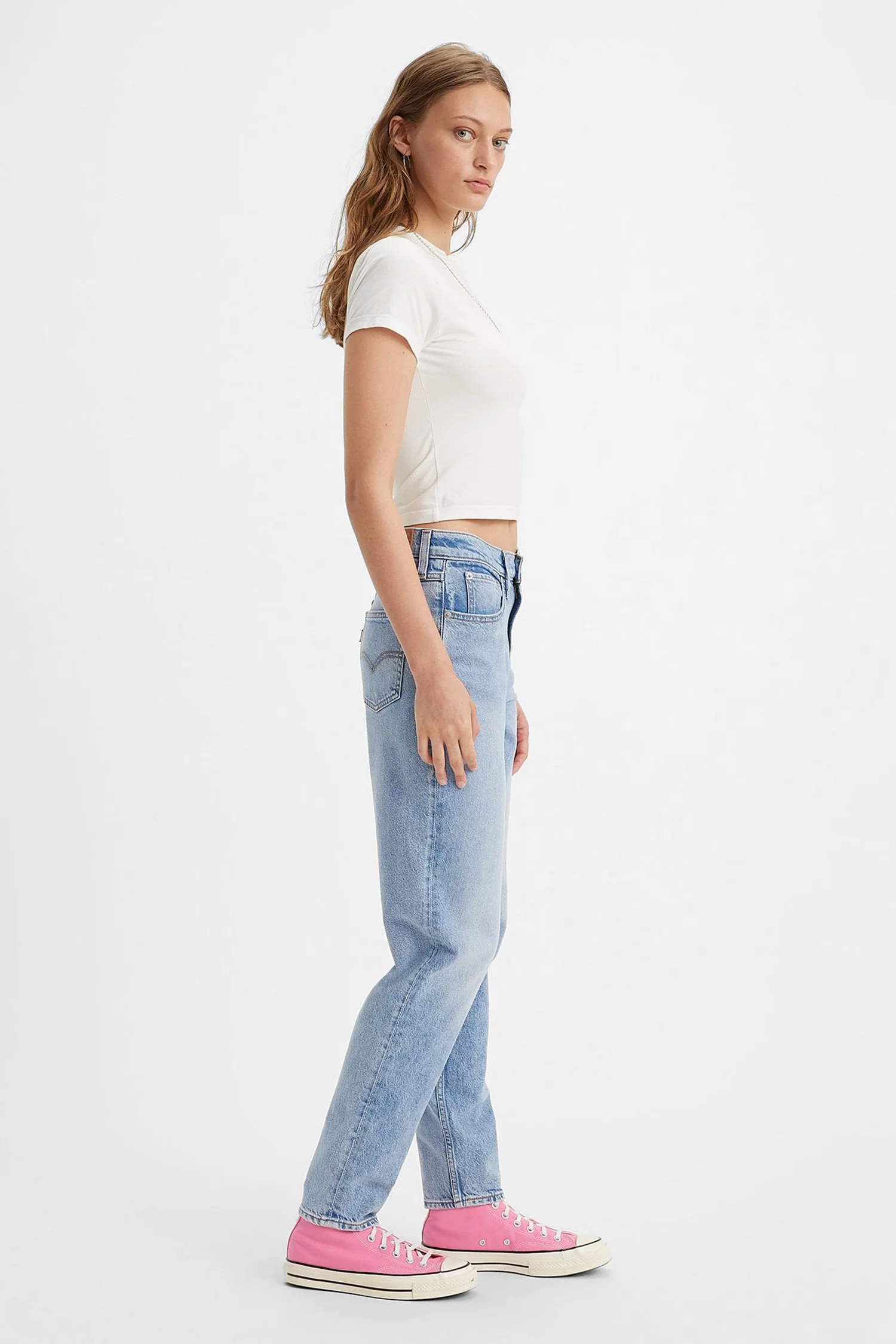 Женские голубые джинсы 80S Mom Jeans Levi's® A3506;0016 — MD-Fashion