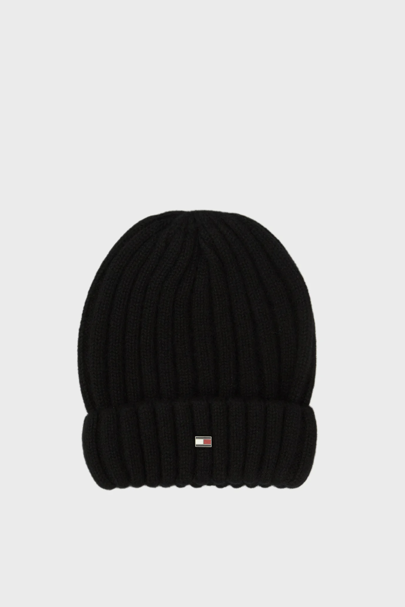 Чоловіча чорна кашемірова шапка TH DC CASHMERE BEANIE Tommy