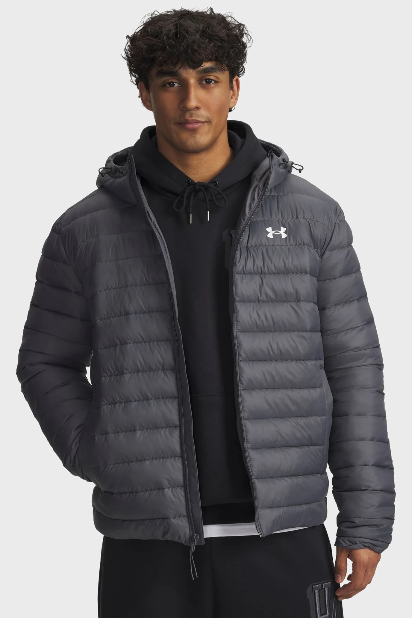 Under Armour スキーウェア メンズ グレー/ブラック　Lサイズ Мужская серая куртка UA Sportswear Ins Jkt Under Armour 6006363