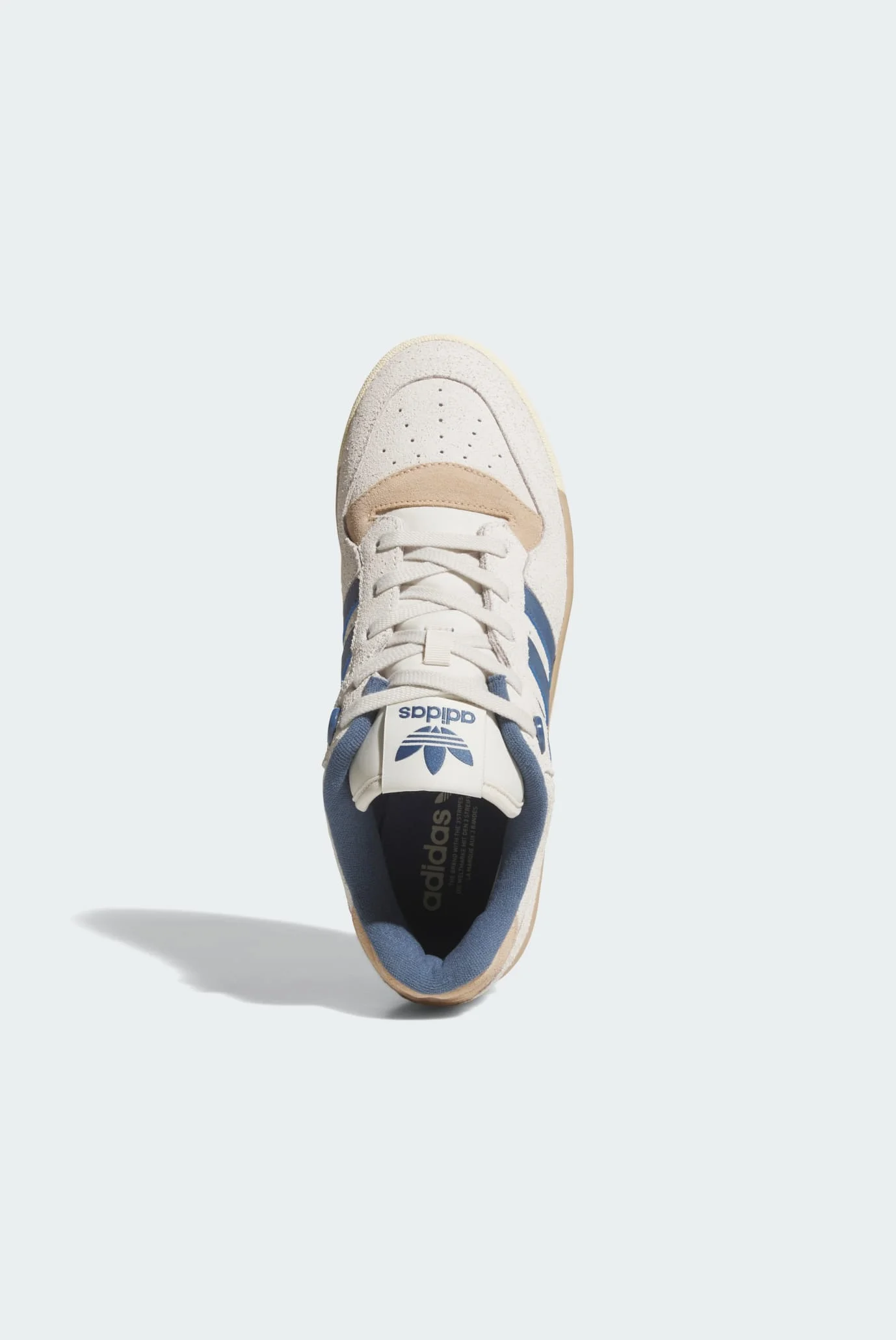Чоловічі бежеві замшеві кросівки Rivalry Low adidas JH7961 — MD