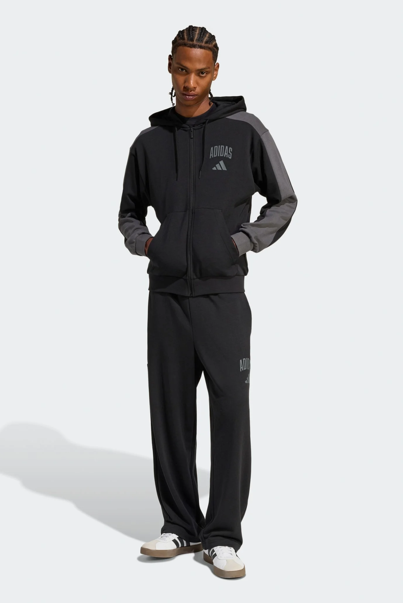 Мужское черное худи M COLLEGIATE FZ adidas KH2762 — MD-Fashion
