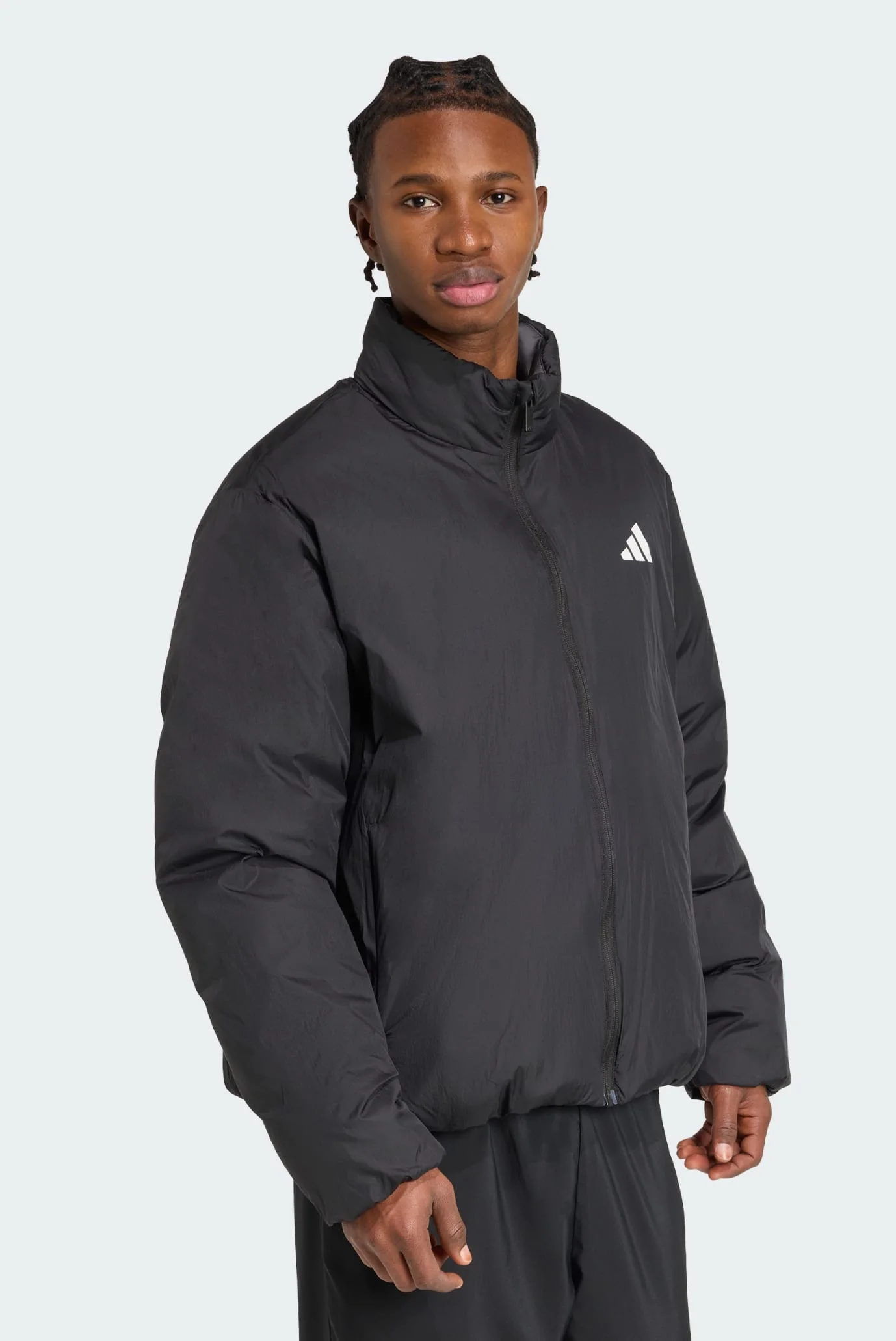Мужской черный пуховик Essentials Climawarm Puffer adidas JM4159