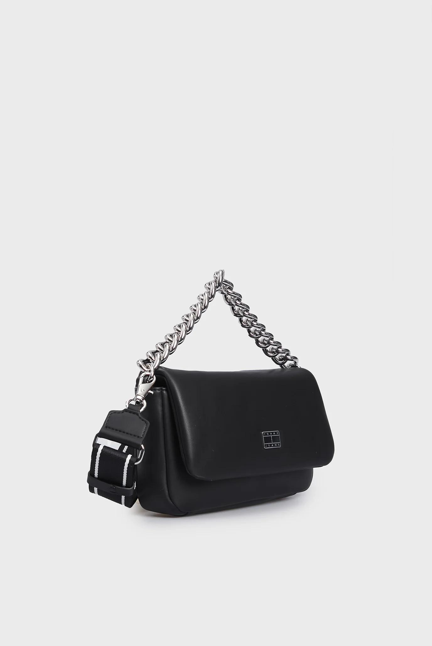 Жіноча чорна сумка TJW CITY-WIDE FLAP CROSSOVER Tommy Jeans