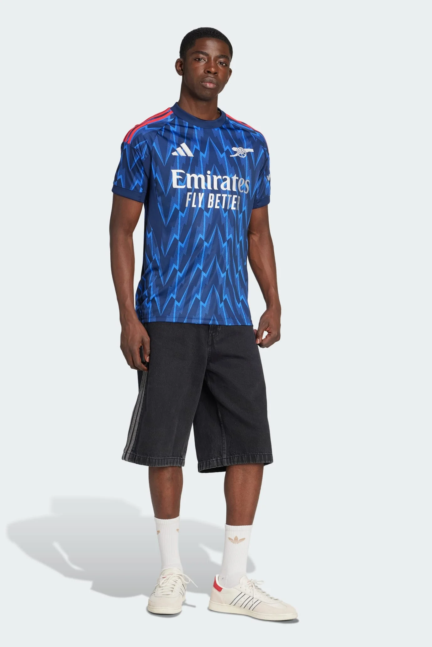 Чоловіча синя футболка з візерунком Arsenal 25/26 Away adidas