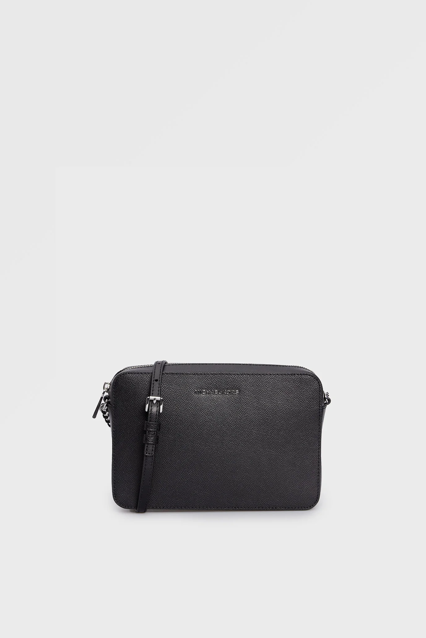 Женская черная кожаная сумка JET SET LG EW CROSSBODY Michael Kors