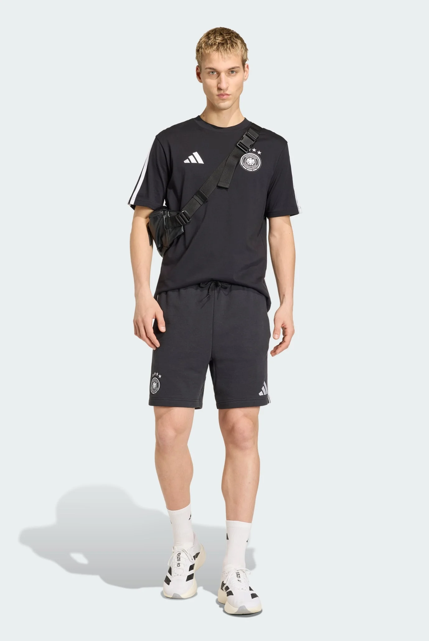 Мужская черная футболка Germany DNA adidas JZ9352 — MD-Fashion