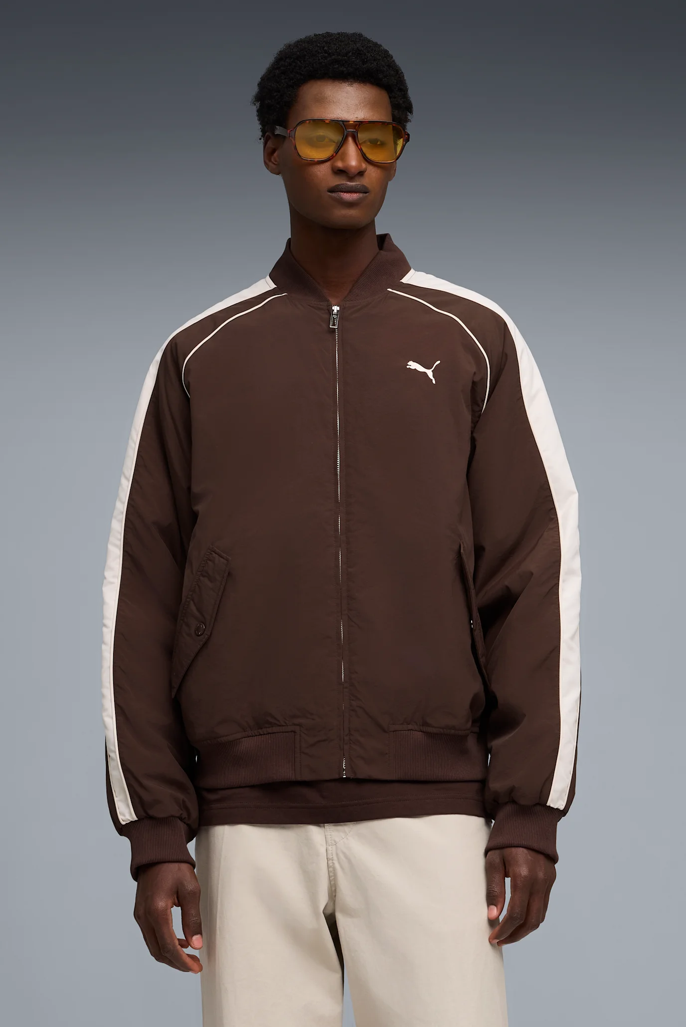 Коричневый бомбер T7 Bomber Jacket Unisex (унисекс) PUMA 635022_13