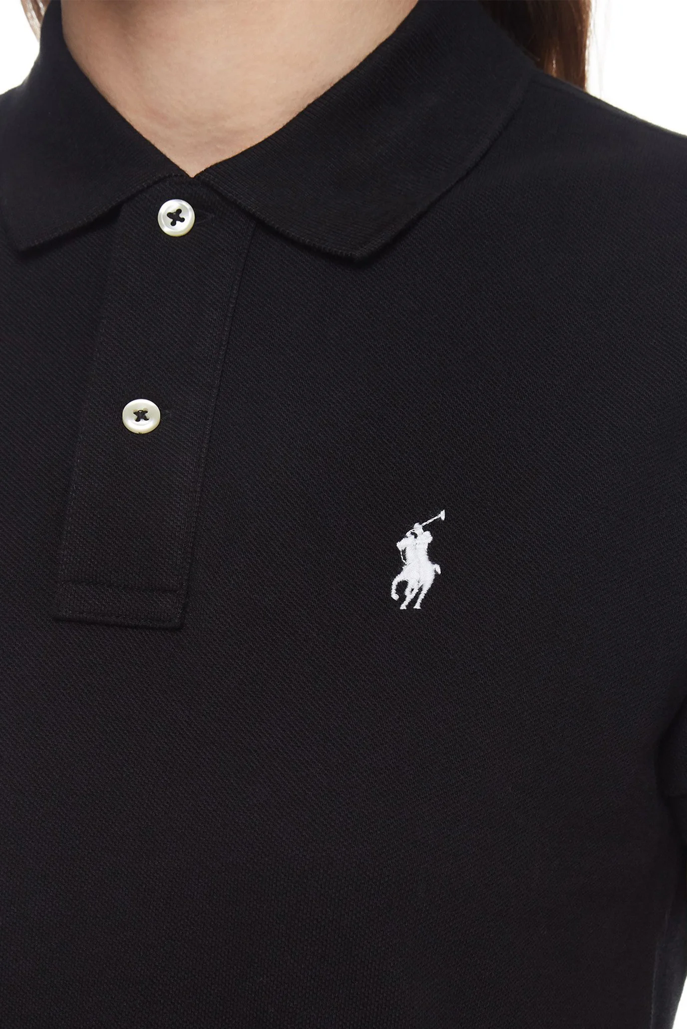 Женское черное платье-поло Polo Ralph Lauren 211799490018 — MD-Fashion